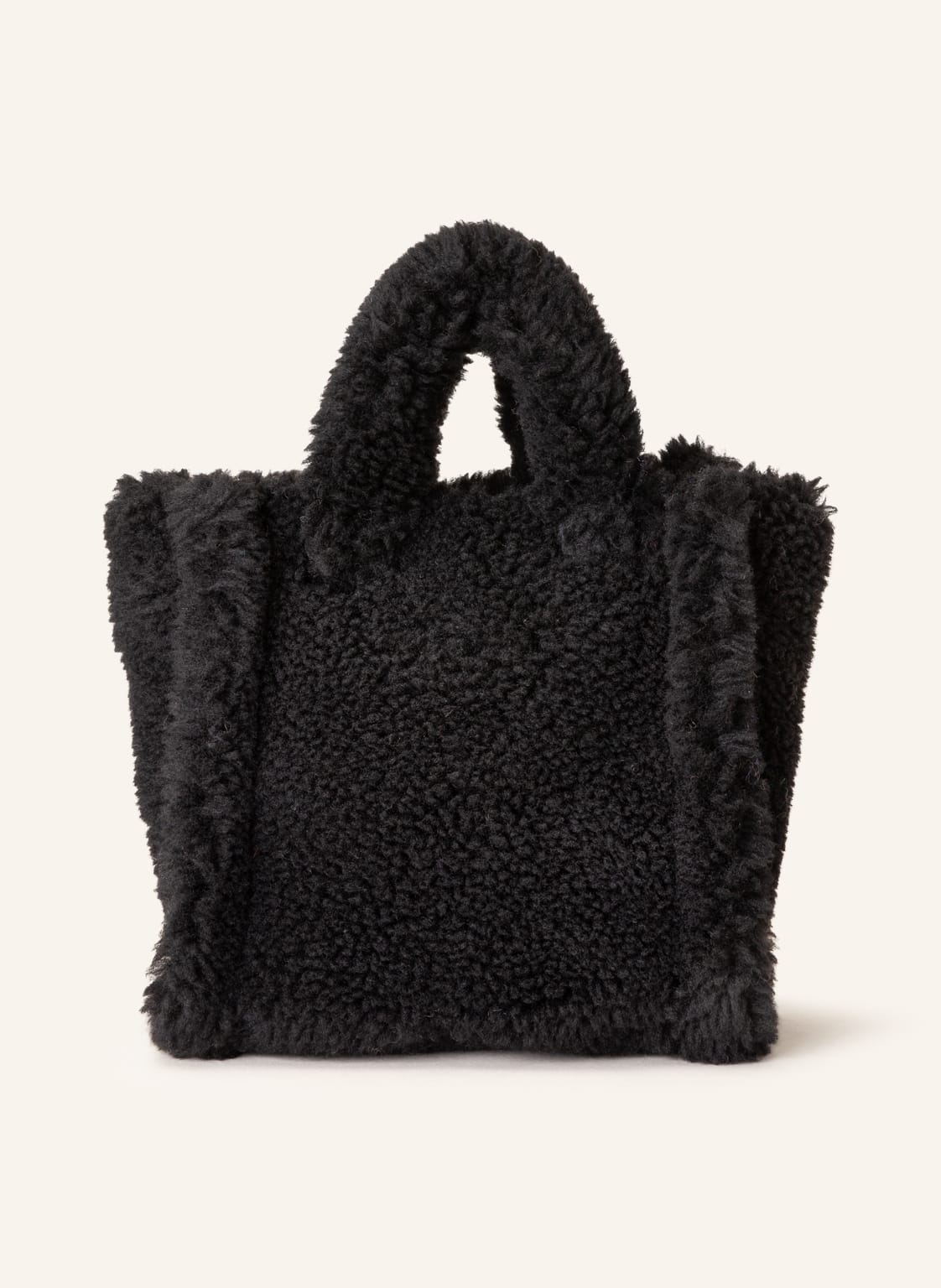Image of Stand Studio Teddyfell-Handtasche Lizzie schwarz