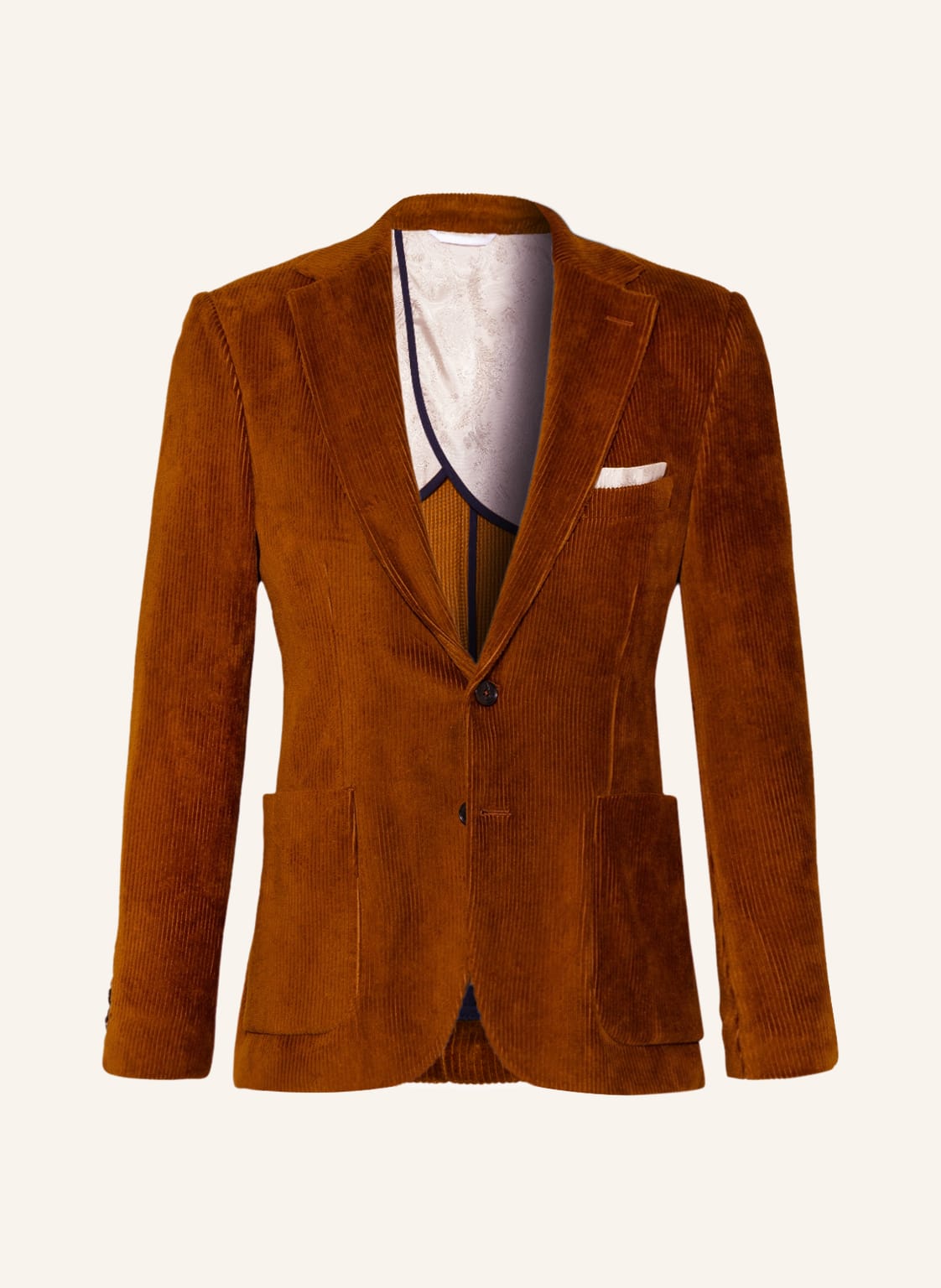 Image of Paul Anzugsakko Slim Fit Aus Cord braun