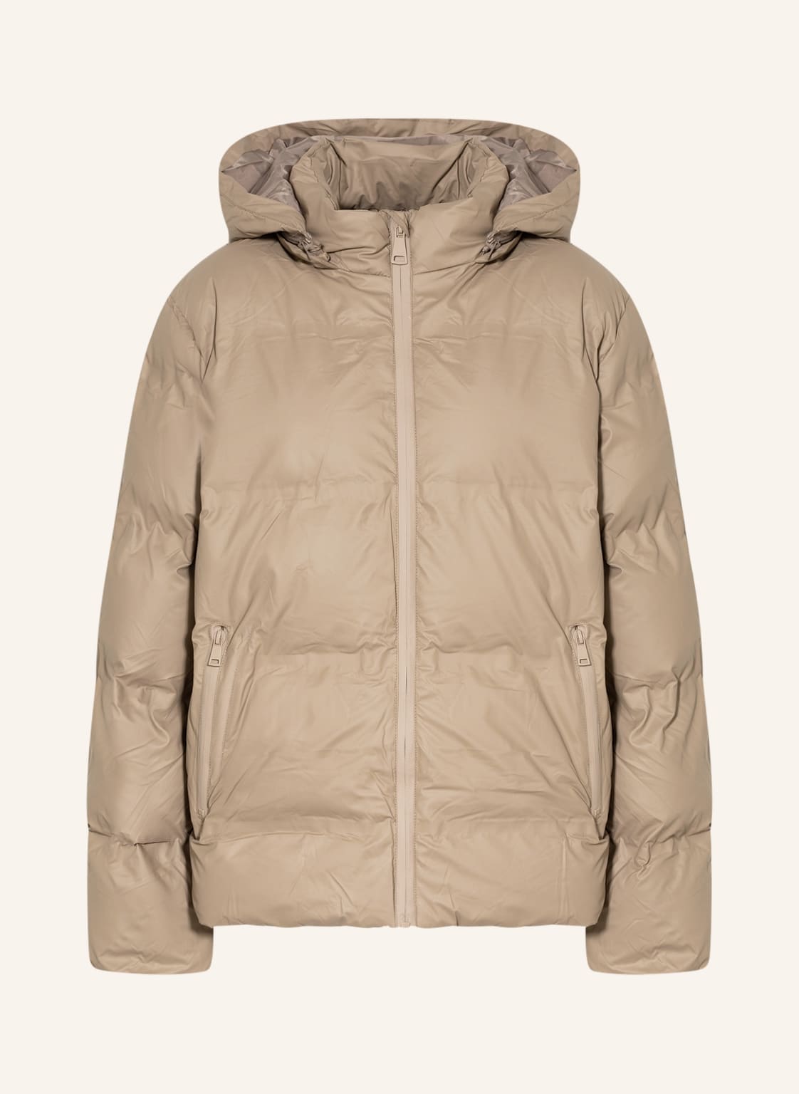 Image of Neo Noir Steppjacke Fox Mit Abnehmbarer Kapuze beige