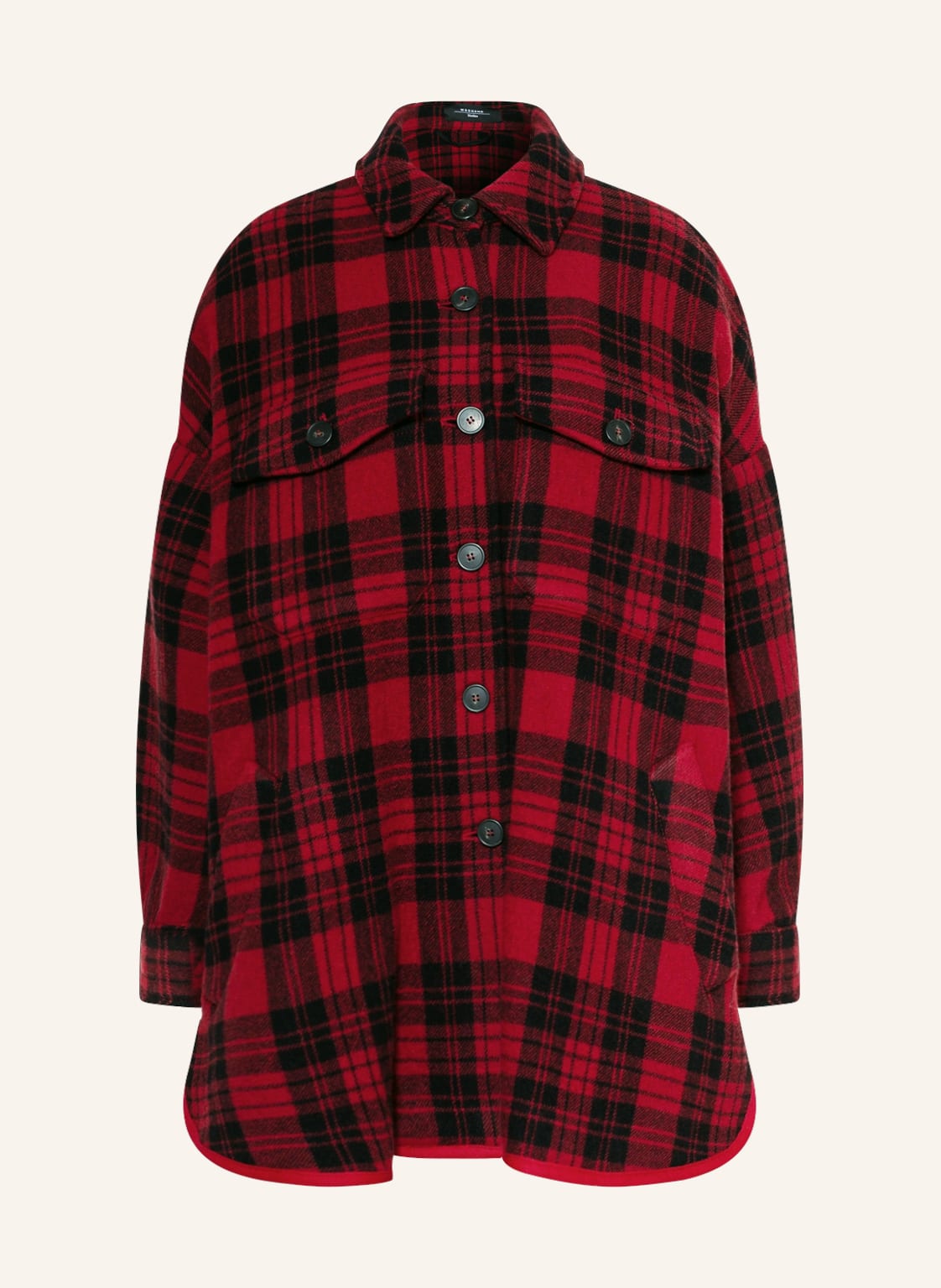 Image of Weekend Maxmara Oversized-Overshirt Zebu rot