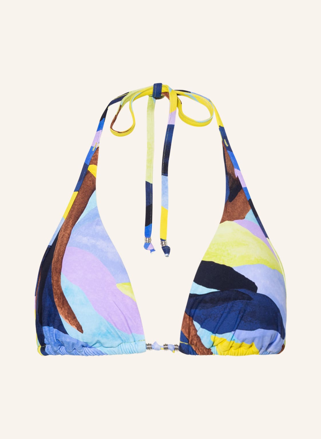 Image of Seafolly Triangel-Bikini-Top Tropfest blau