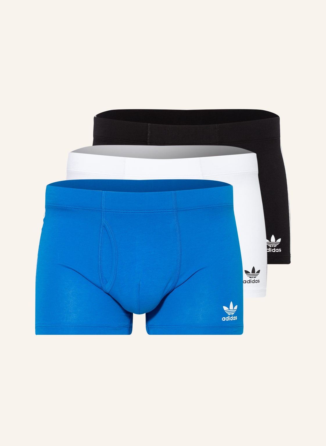 Image of Adidas Originals 3er-Pack Boxershorts blau