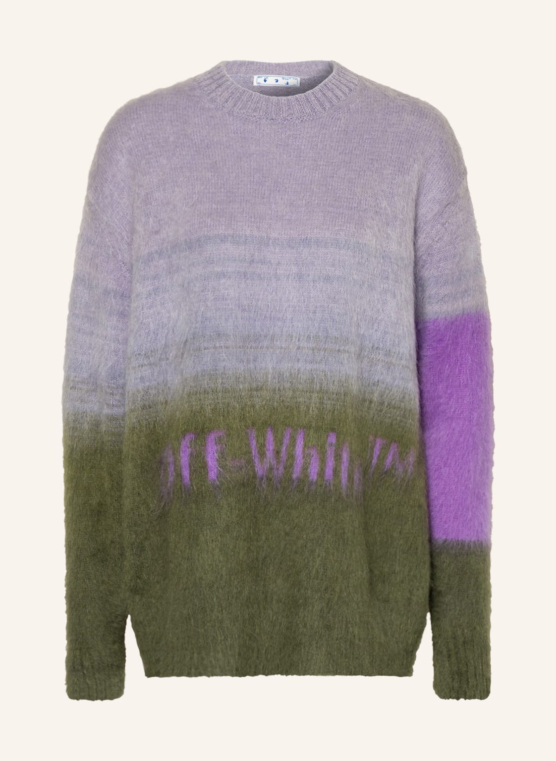 Image of Off-White Pullover Mit Mohair gruen