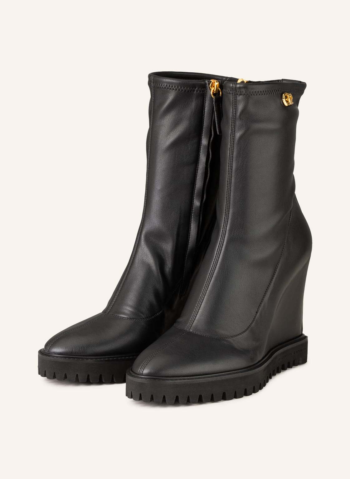 Image of Giuseppe Zanotti Design Wedges Candis schwarz