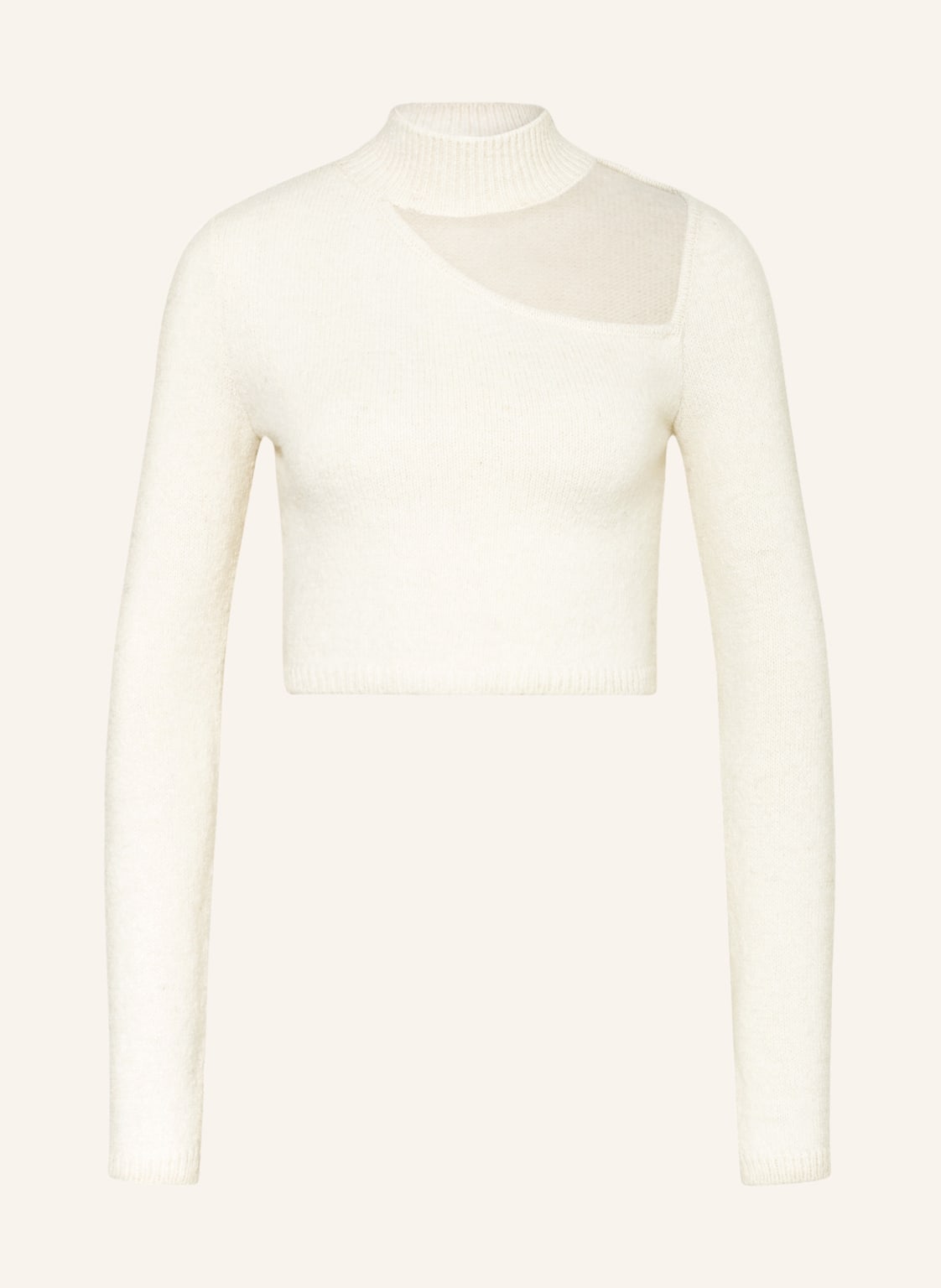 Image of Edited Cropped-Pullover beige