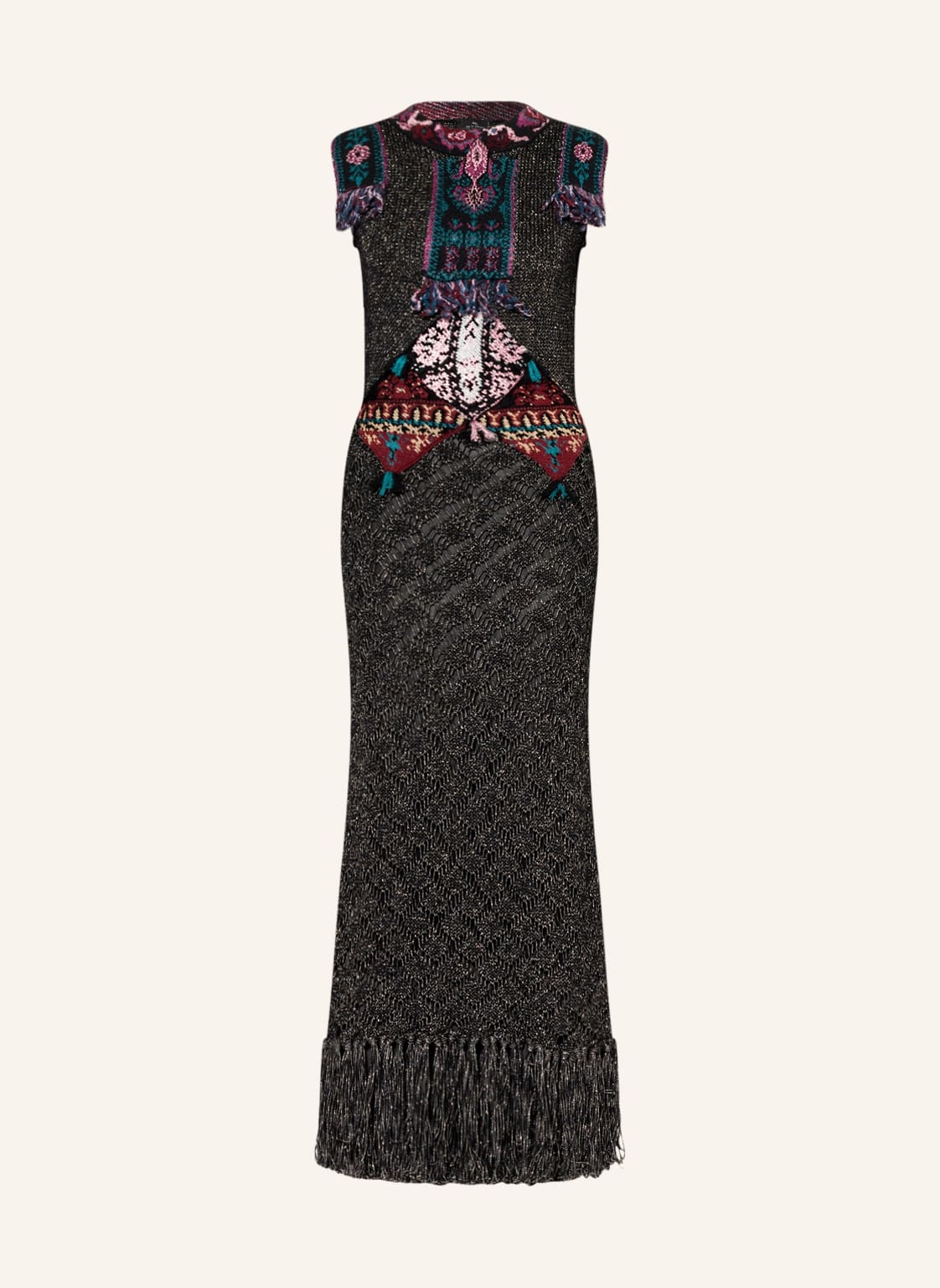 Image of Etro Strickkleid Mit Glitzergarn schwarz