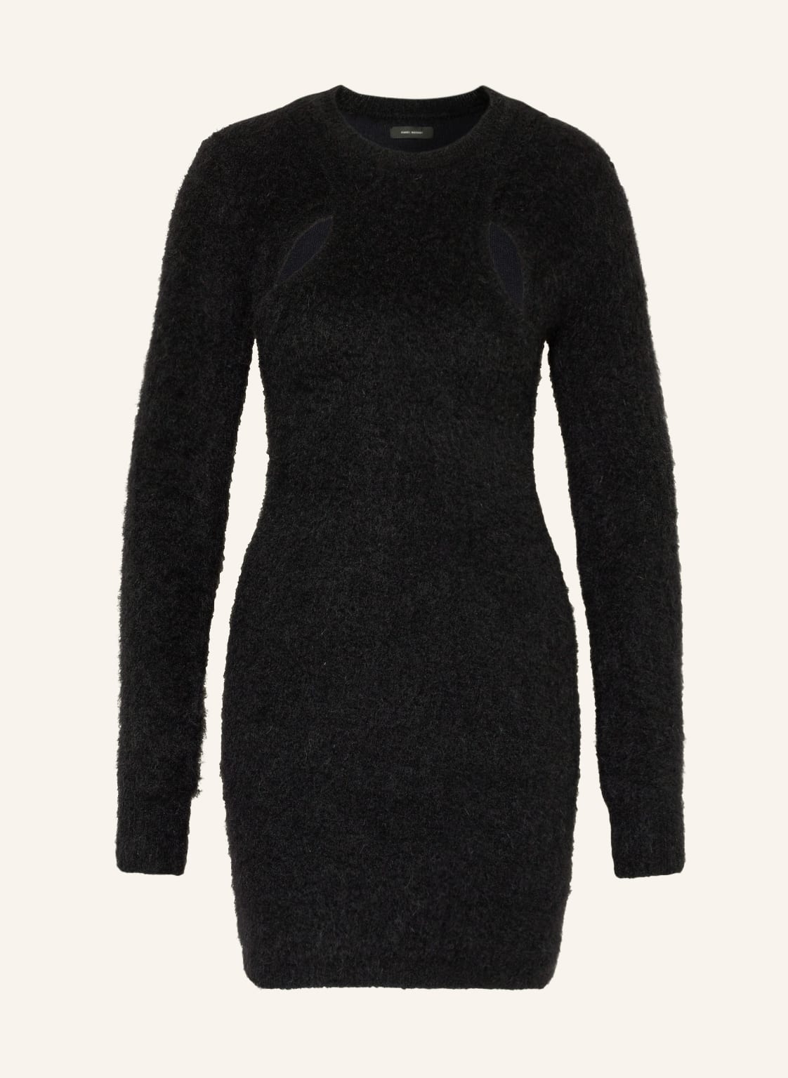 Image of Isabel Marant Strickkleid Alfie Mit Cut-Outs Und Mohair schwarz