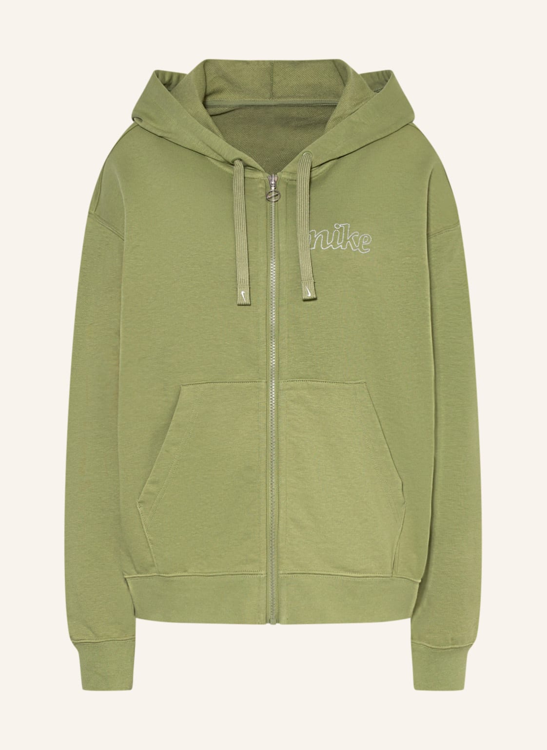 Image of Nike Oversized-Sweatjacke Dri-Fit Get Fit gruen