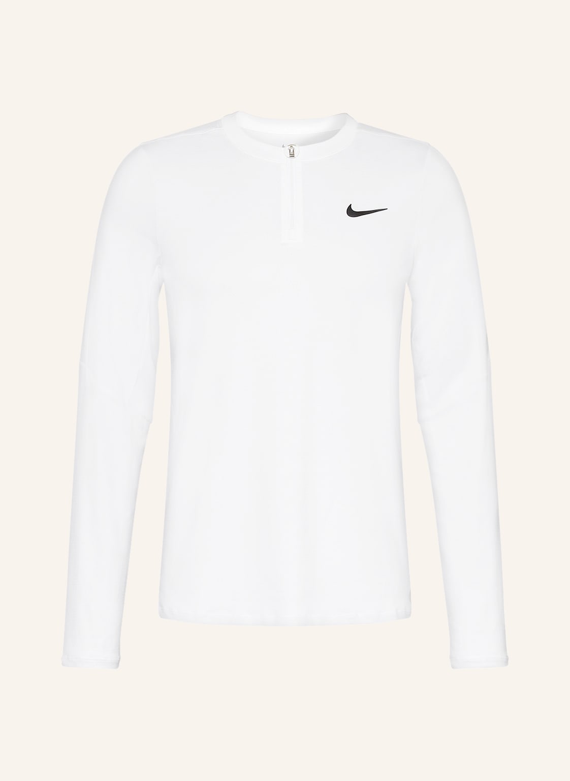 Image of Nike Longsleeve Court Dri-Fit Advantage Aus Mesh weiss