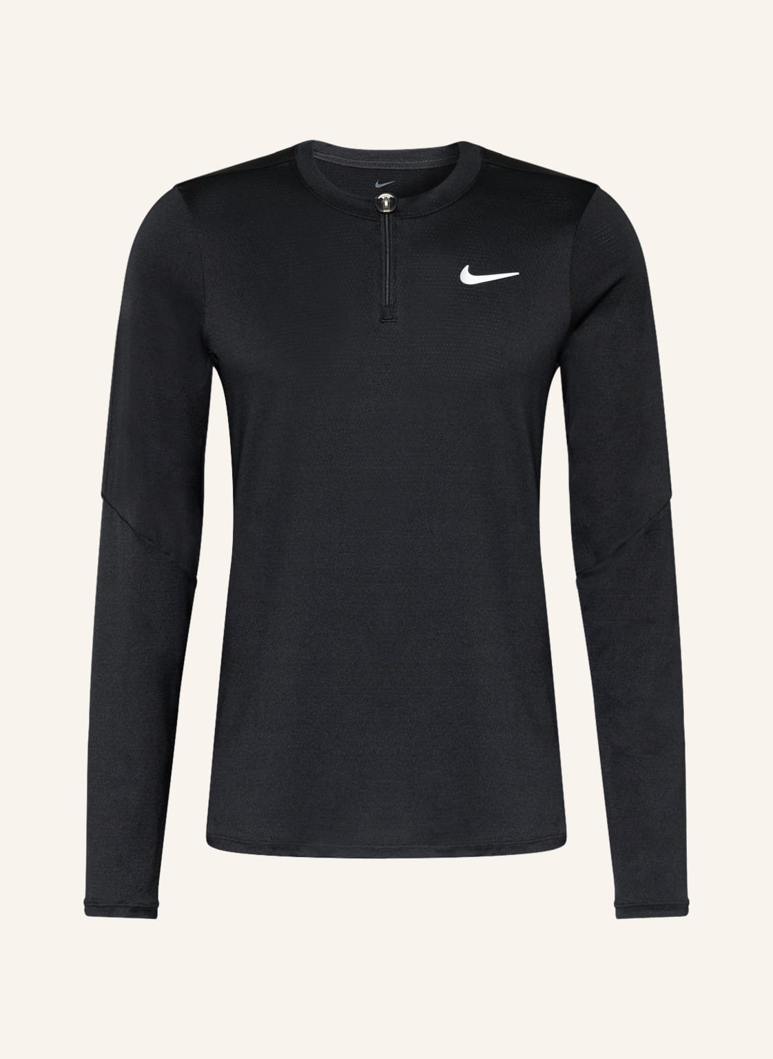 Image of Nike Longsleeve Court Dri-Fit Advantage Aus Mesh schwarz