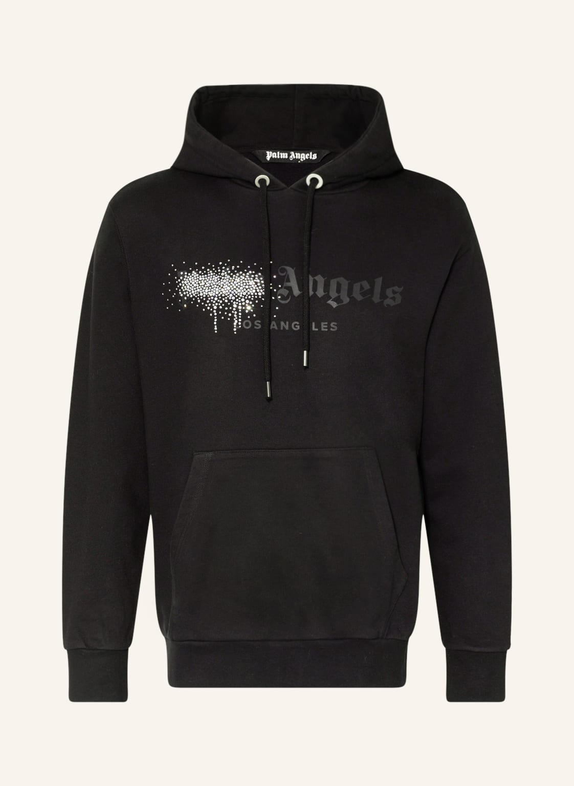 Image of Palm Angels Hoodie Mit Schmucksteinen schwarz