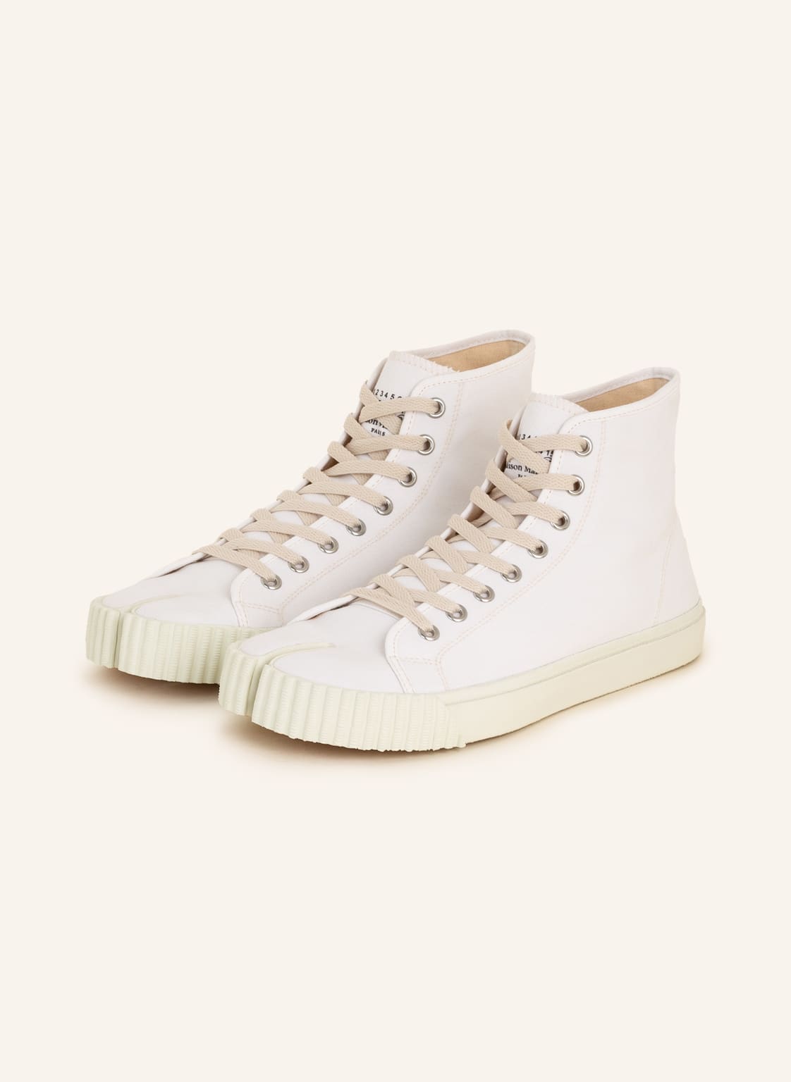 Image of Maison Margiela Hightop-Sneaker Tabi weiss