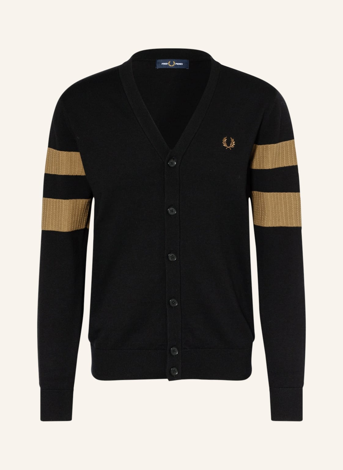 Image of Fred Perry Strickjacke schwarz