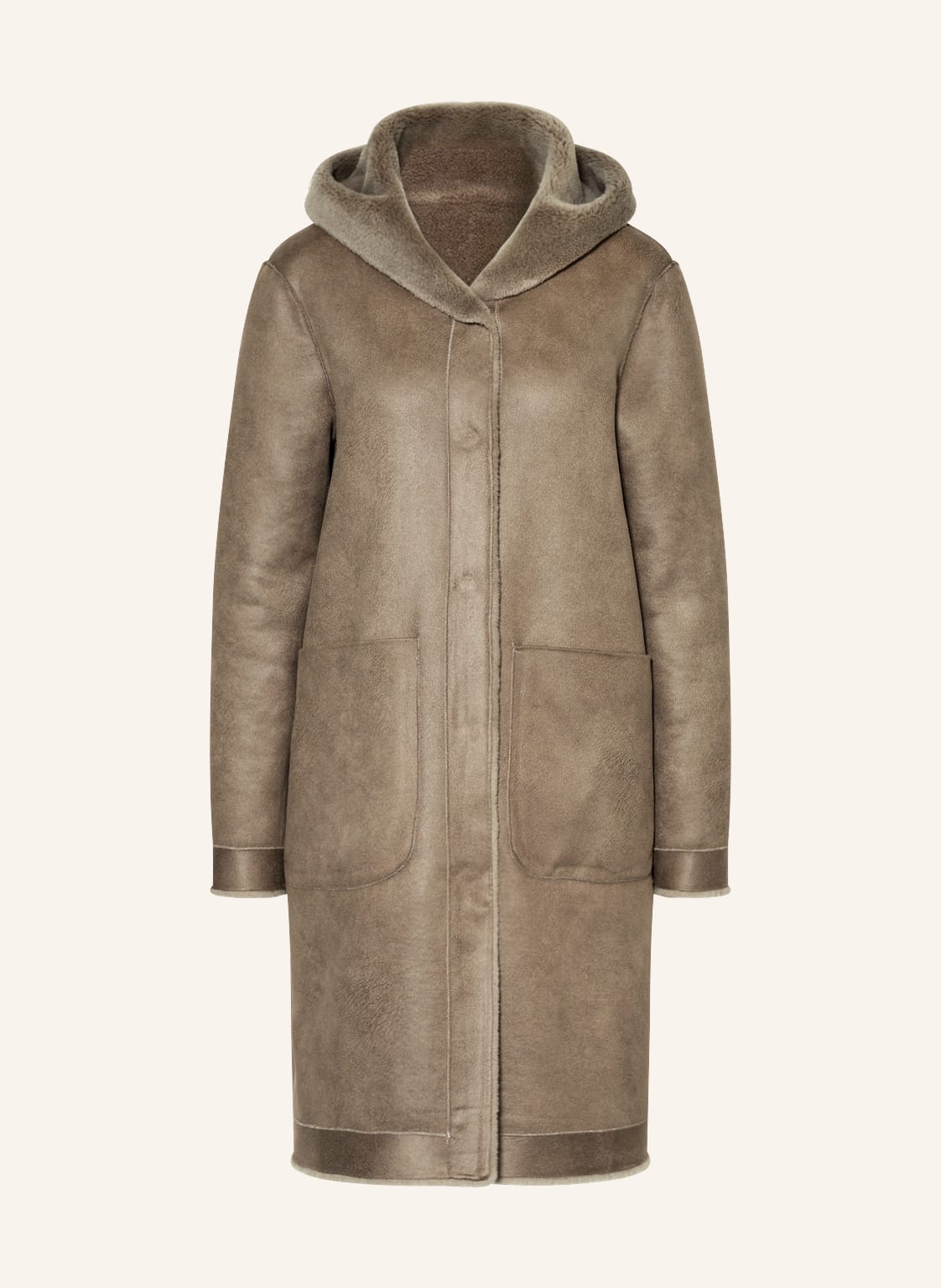 Image of Oakwood Mantel Zum Wenden beige