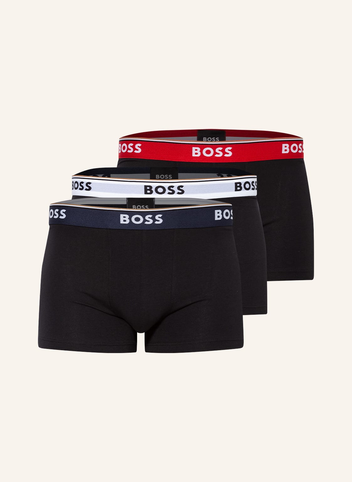Image of Boss 3er-Pack Boxershorts Power schwarz