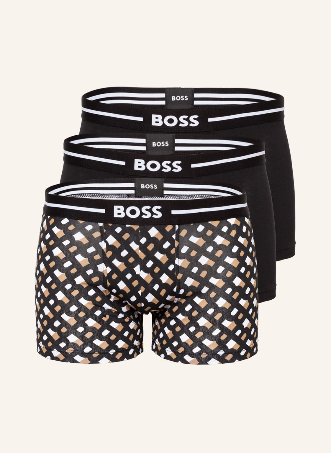 Image of Boss 3er-Pack Boxershorts Bold Design schwarz