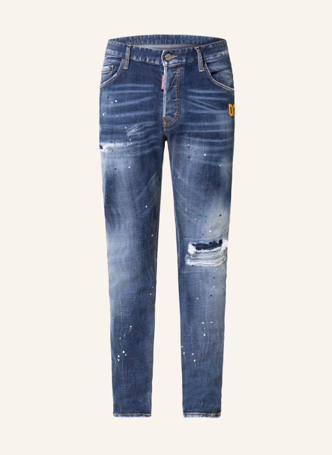 Image of dsquared2 Destroyed Jeans Skater Extra Slim Fit blau