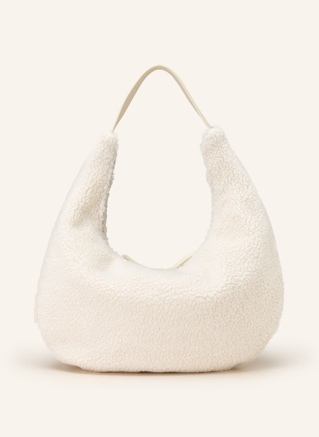 Image of Marc O'polo Hobo-Bag Aus Teddyfell weiss