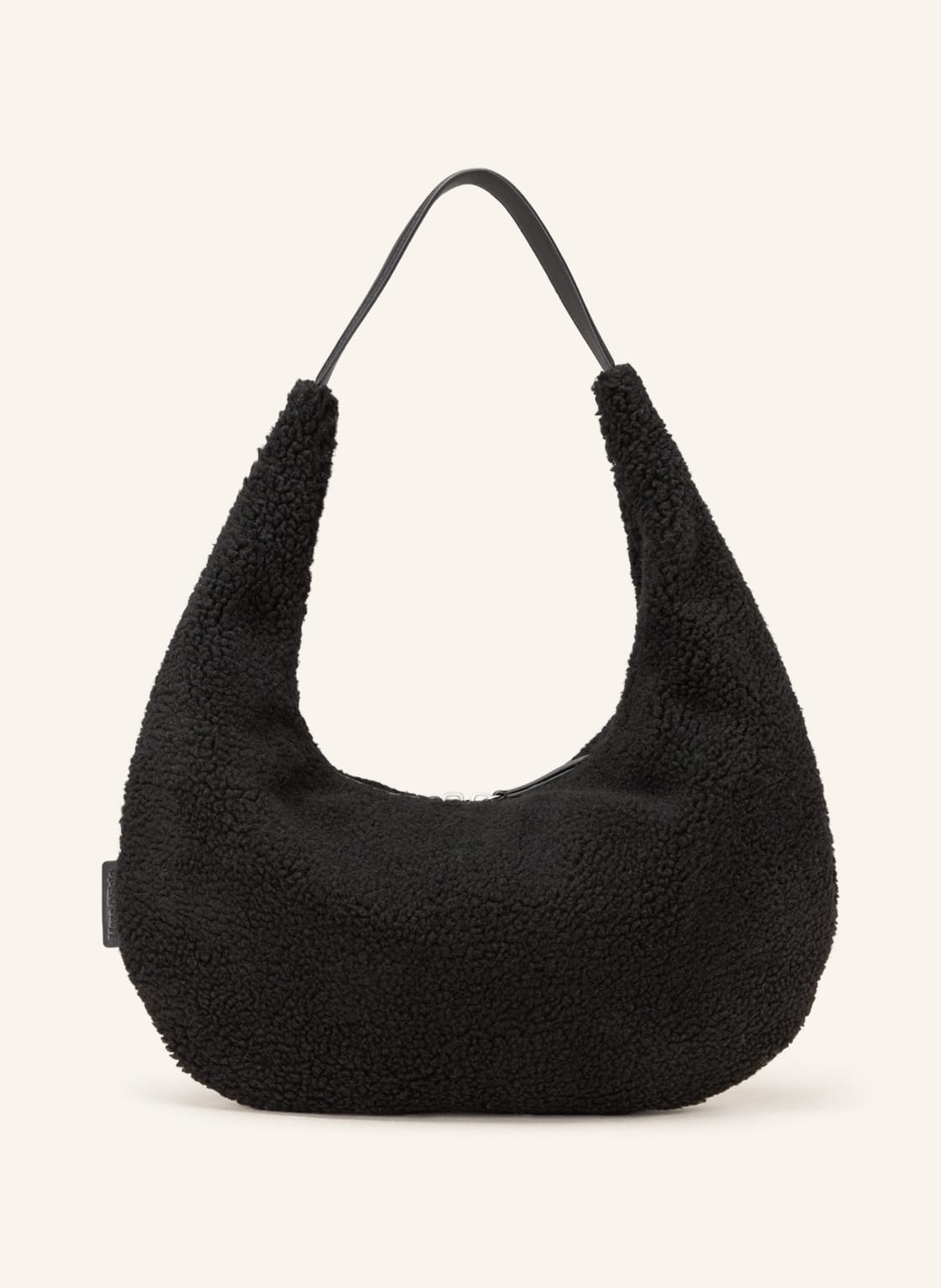Image of Marc O'polo Hobo-Bag Aus Teddyfell schwarz