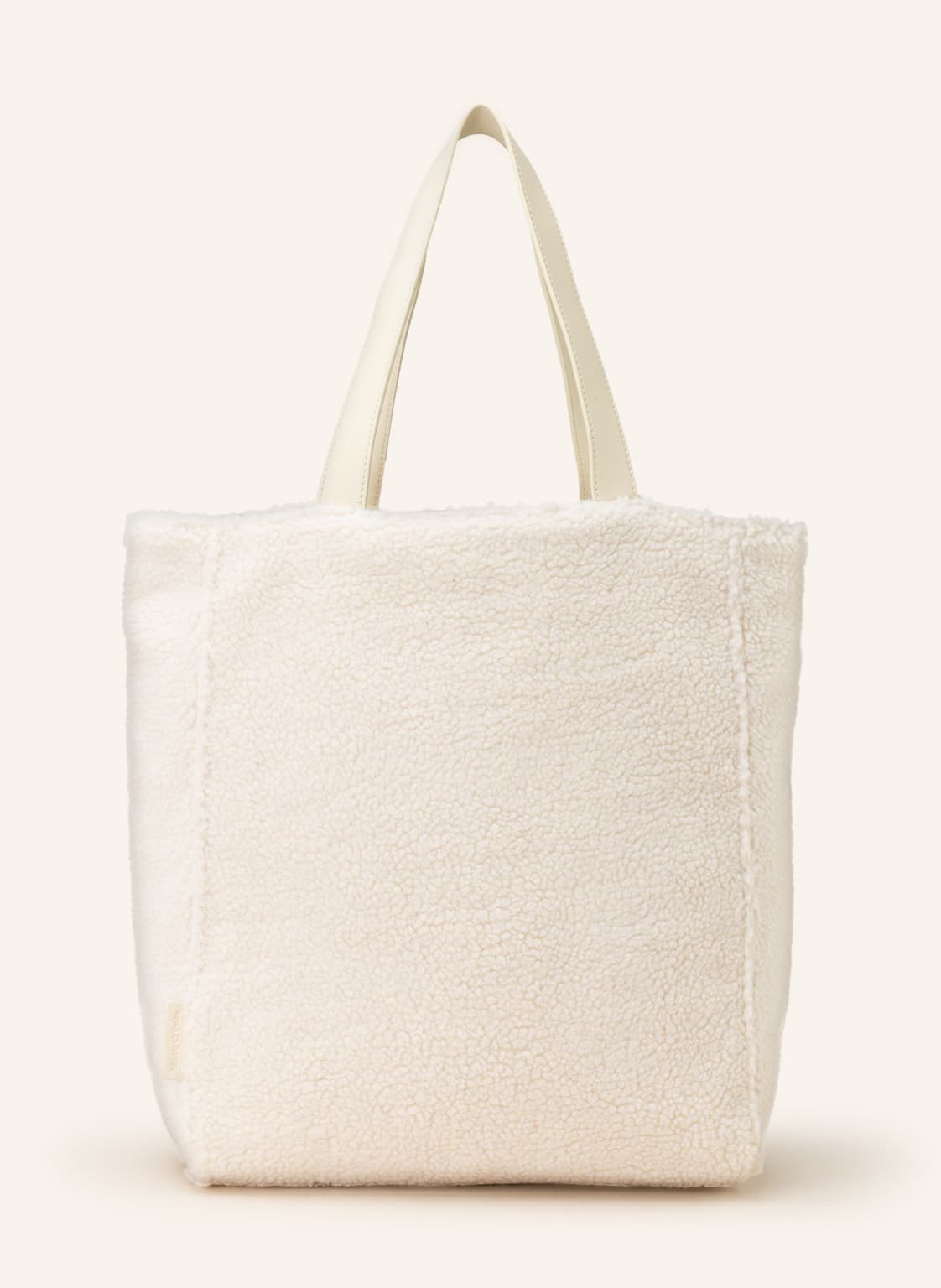Image of Marc O'polo Teddyfell-Shopper Mit Pouch weiss