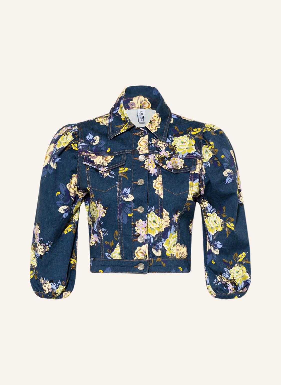 Image of Liu Jo Cropped-Jeansjacke Fantasy blau