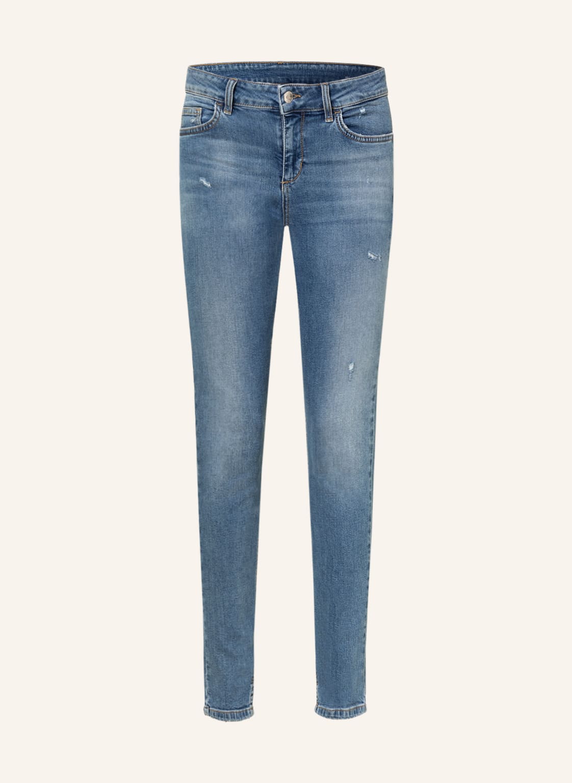 Image of Liu Jo Skinny Jeans Fabulous Mit Schmucksteinen blau
