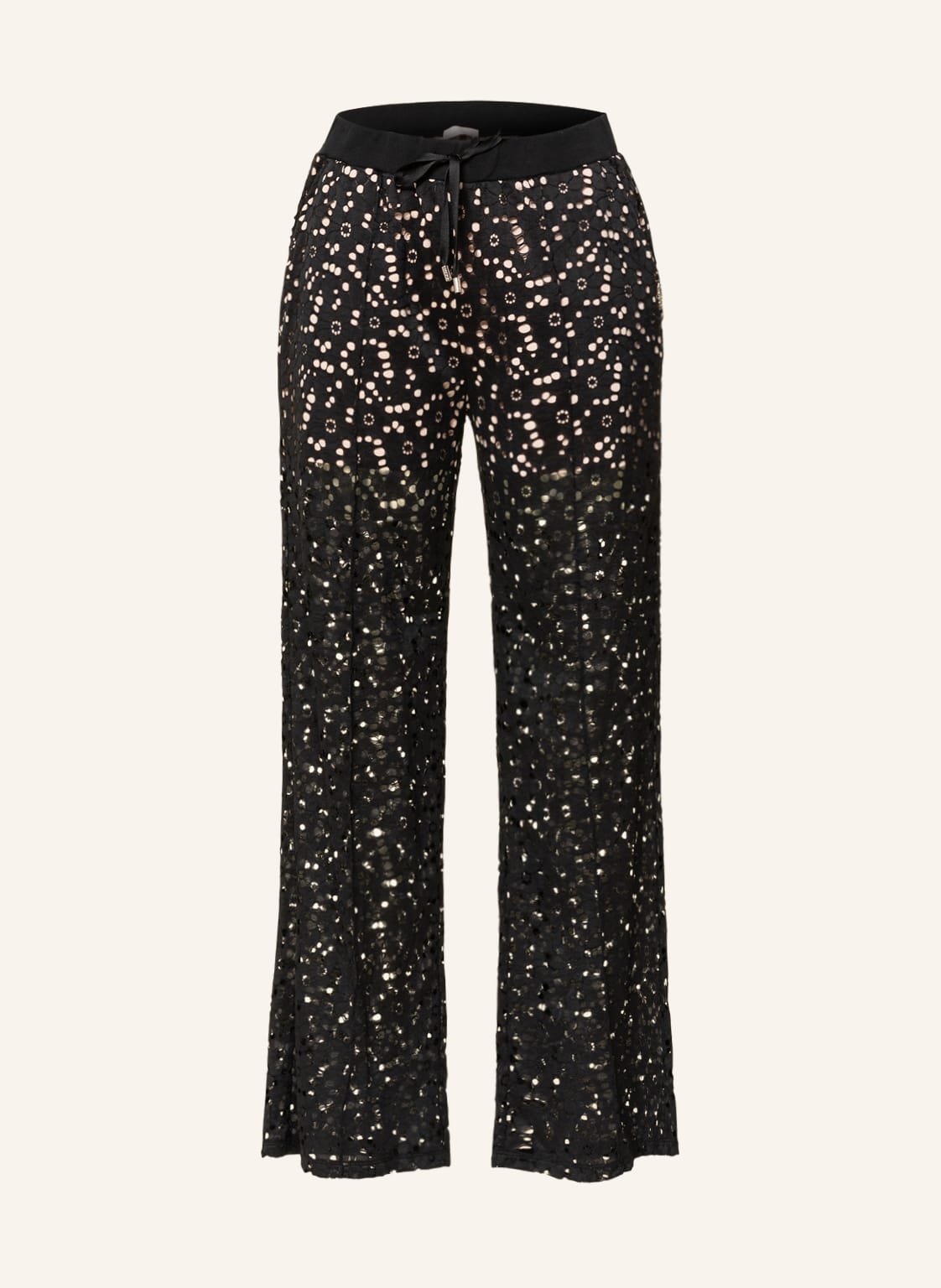 Image of Liu Jo Marlenehose Aus Spitze schwarz