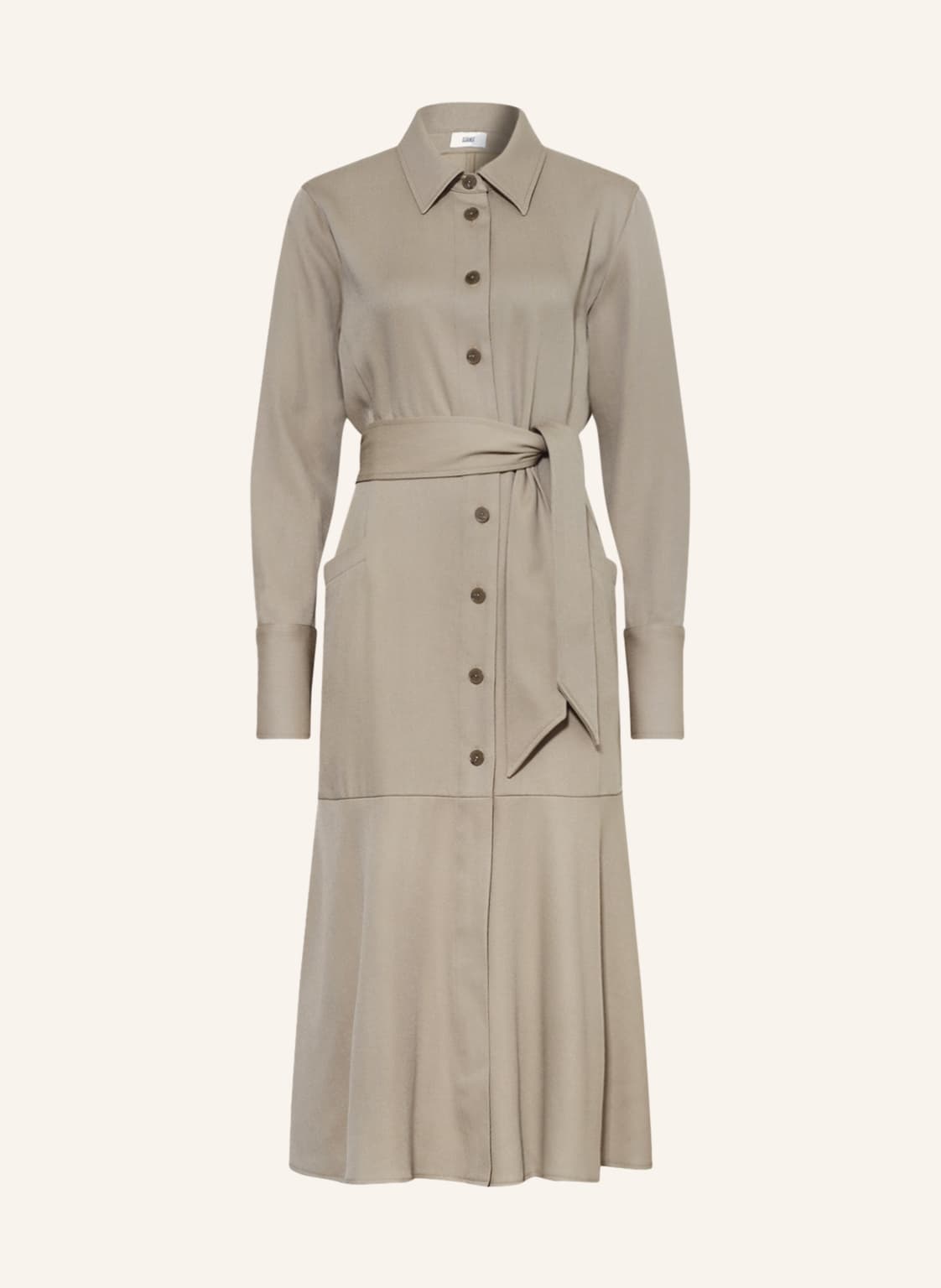 Image of Closed Hemdblusenkleid beige