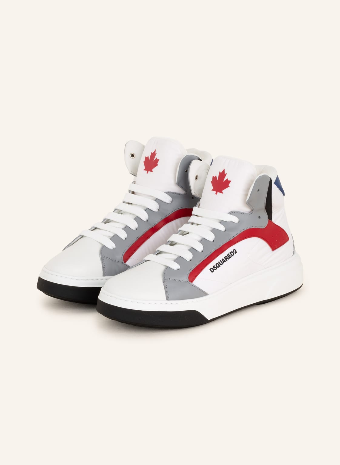 Image of dsquared2 Hightop-Sneaker Bumper weiss