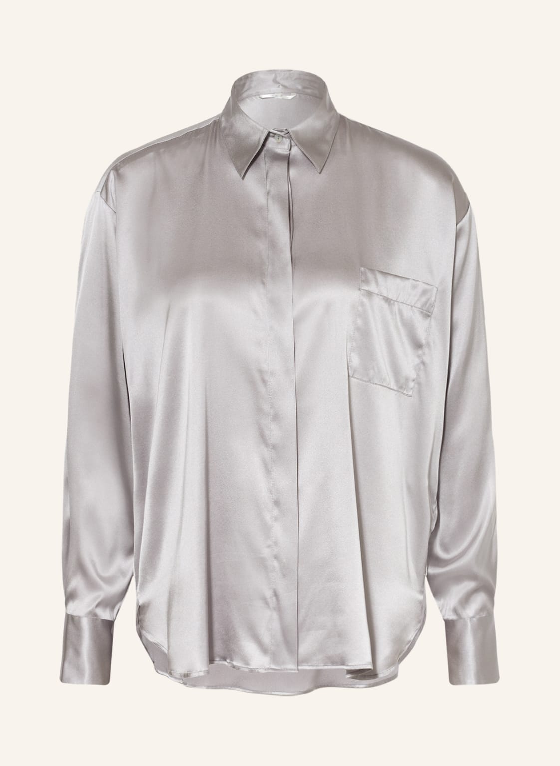 Image of Sophie Hemdbluse Aus Seide Opatty silber