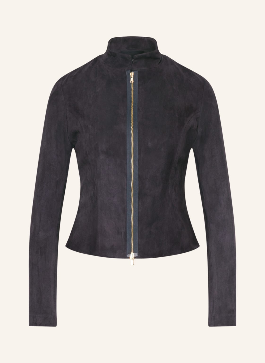 Image of Kinga Mathe Lederjacke Sybille grau