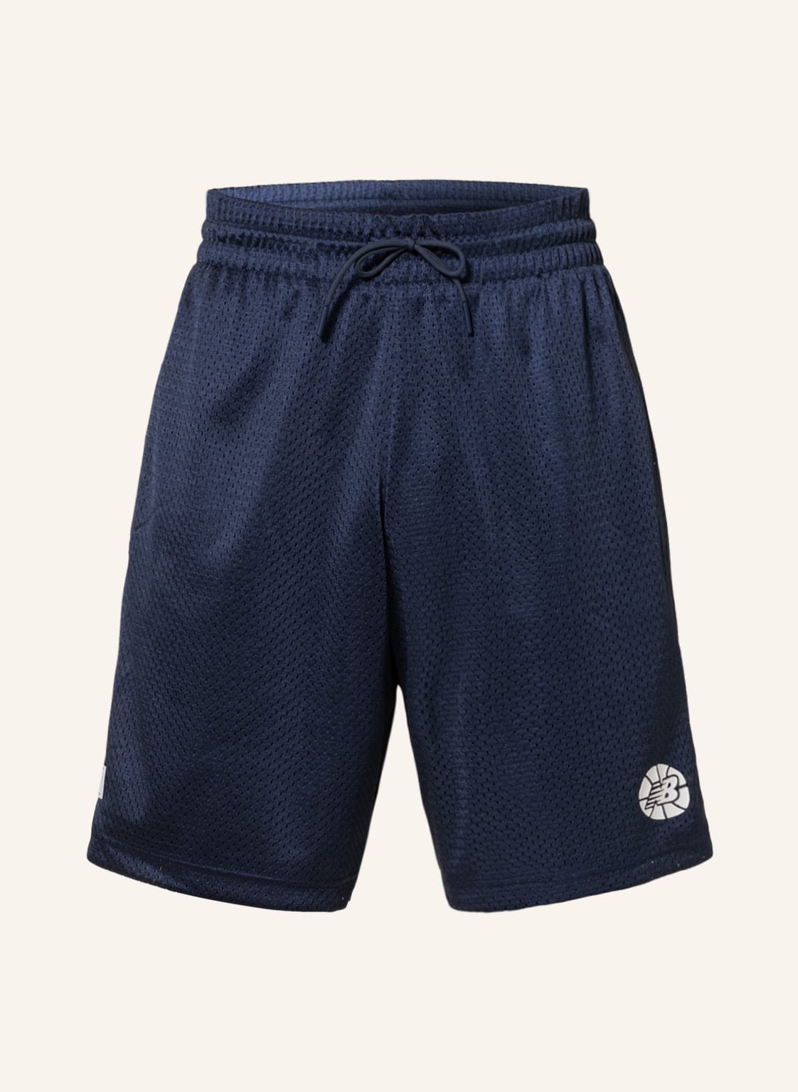 Image of New Balance Trainingsshorts Hoops Essential Fundamental Aus Mesh blau