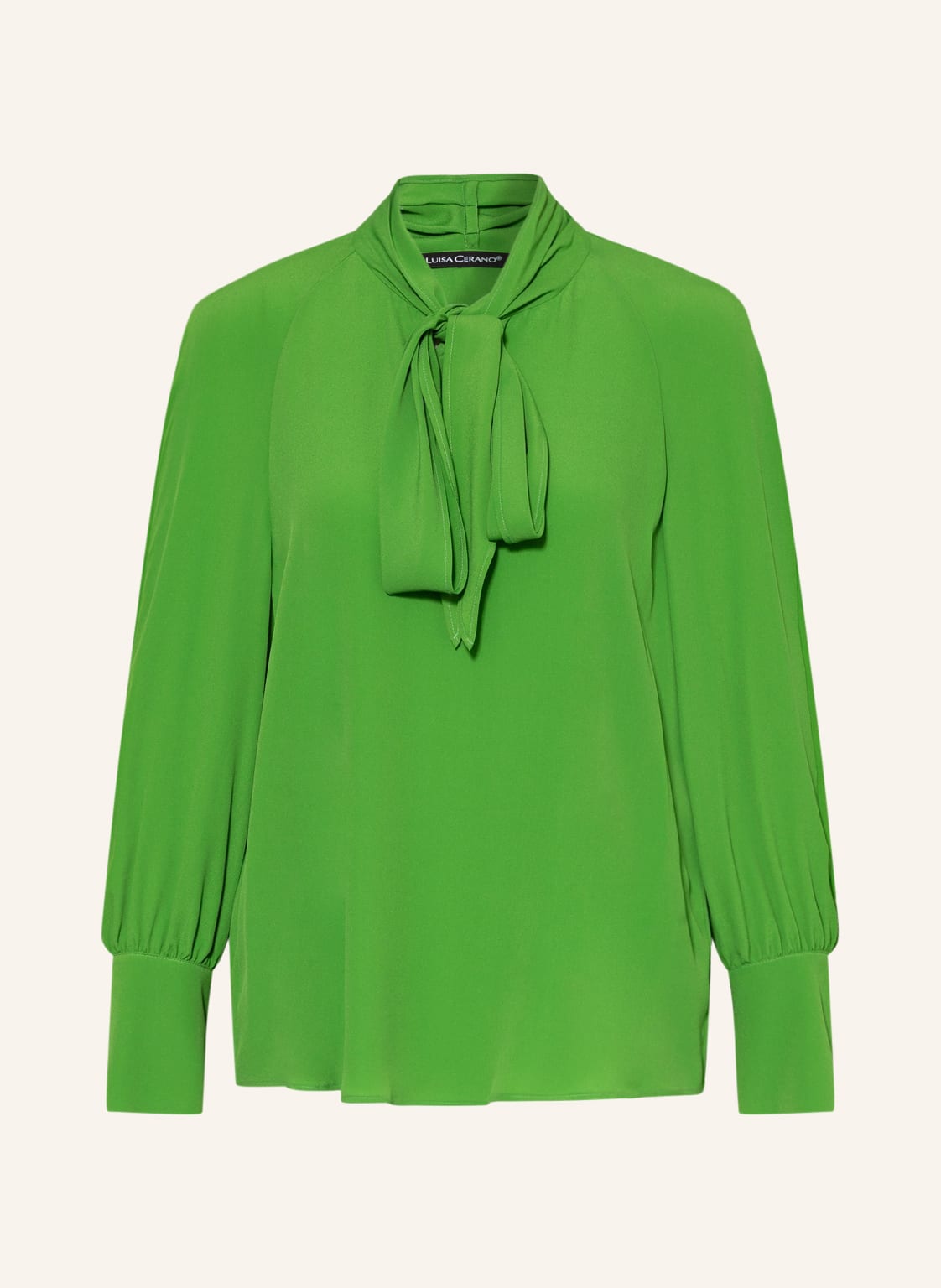 Image of Luisa Cerano Schluppenbluse Mit Seide gruen