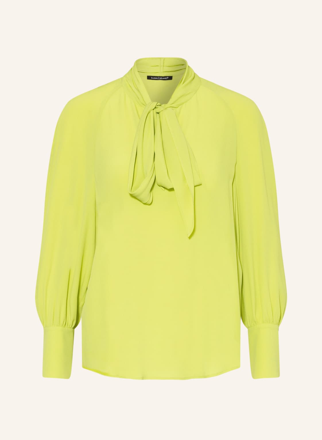 Image of Luisa Cerano Schluppenbluse Mit Seide gelb