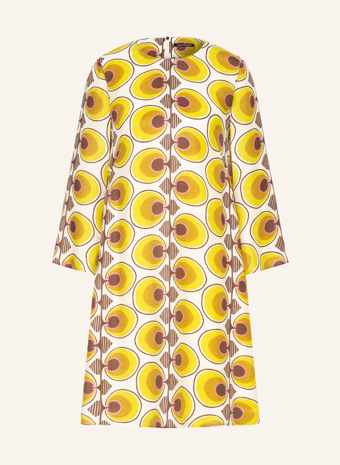 Image of Luisa Cerano Seidenkleid gelb