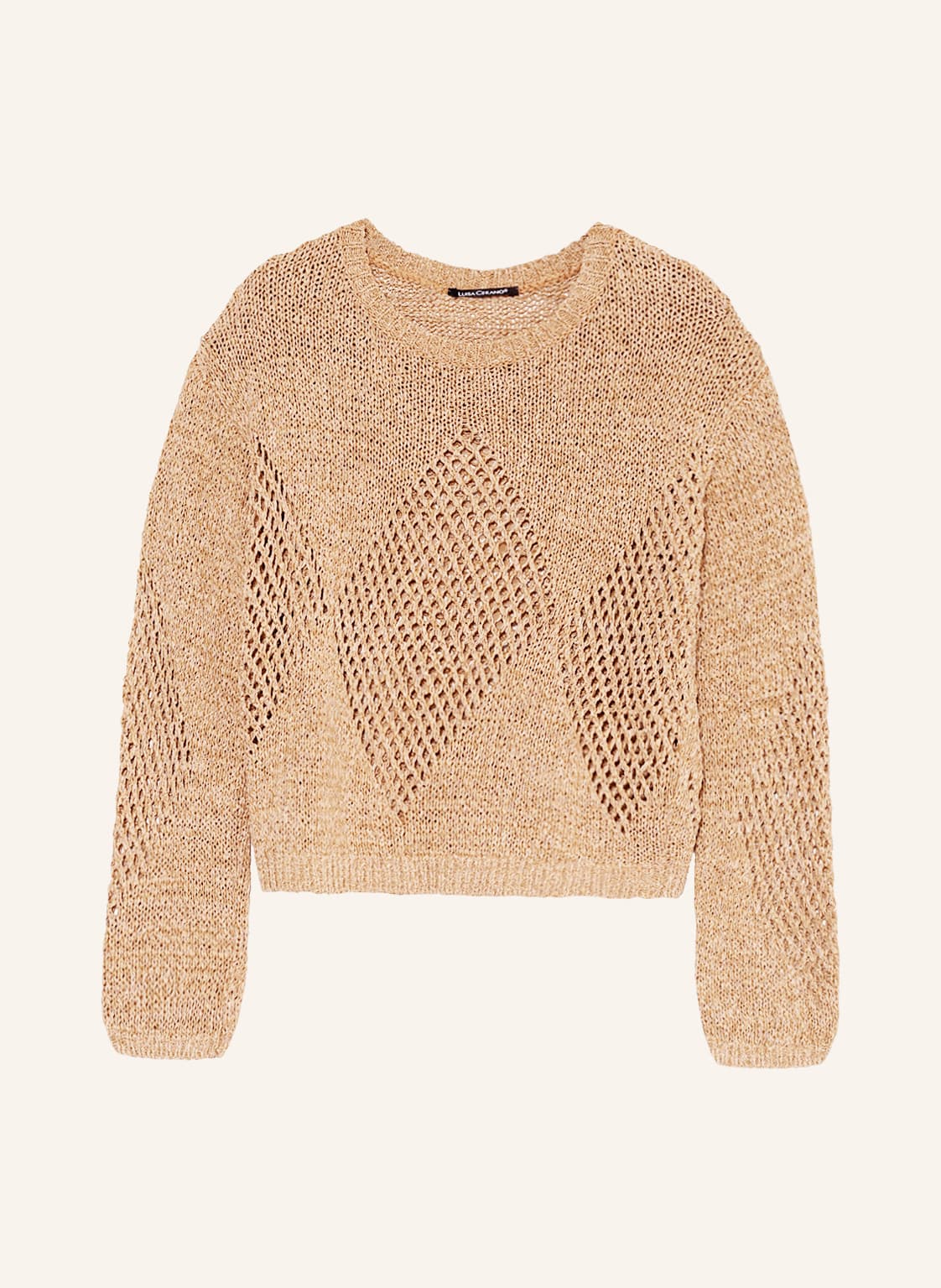 Image of Luisa Cerano Pullover Mit Leinen beige
