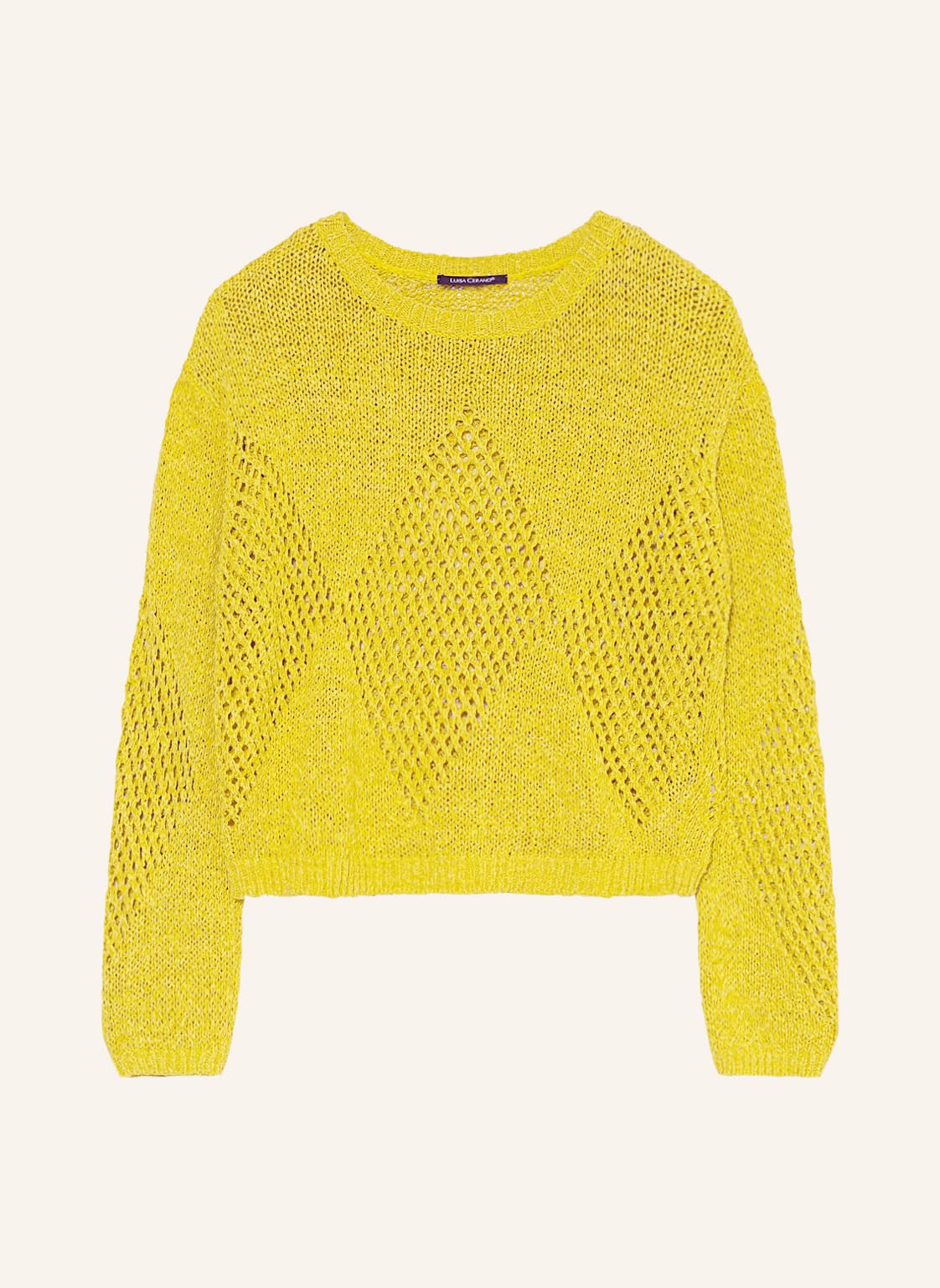 Image of Luisa Cerano Pullover Mit Leinen gelb