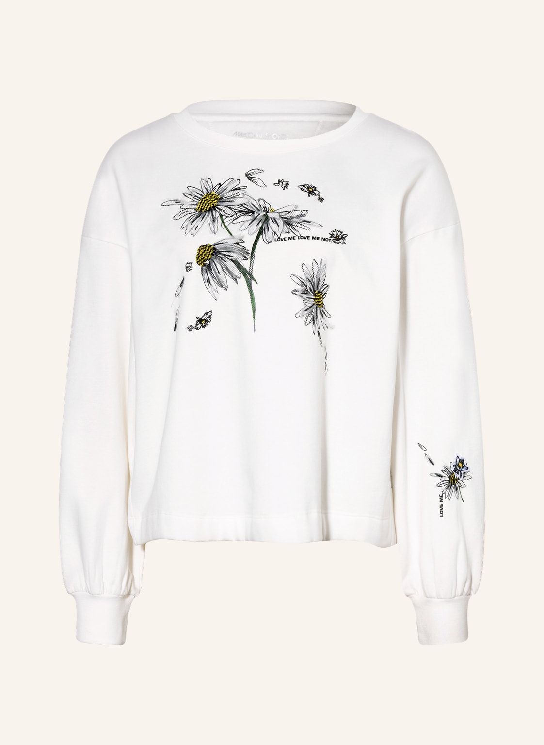 Image of Marc Cain Sweatshirt Mit Pailletten weiss