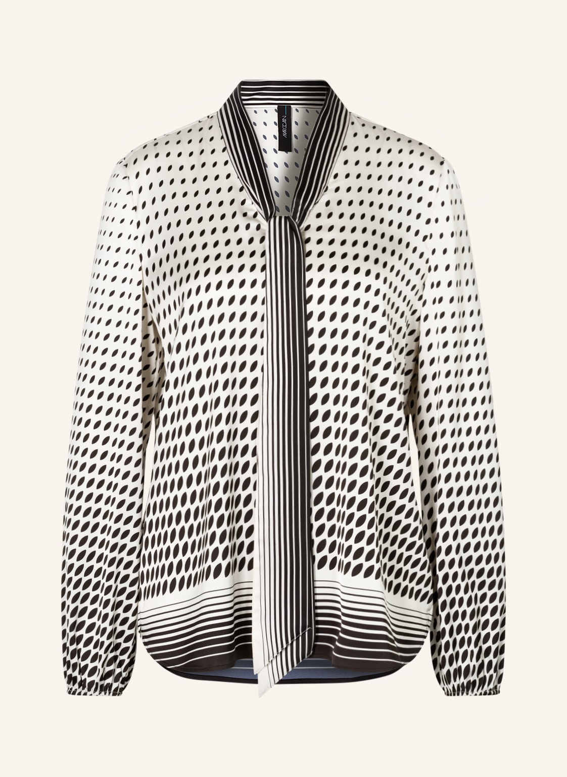Image of Marc Cain Schluppenbluse Aus Satin weiss