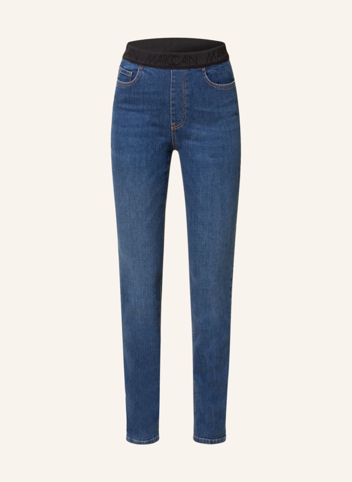 Image of Marc Cain Jeans Siena Mit Schmucksteinen blau