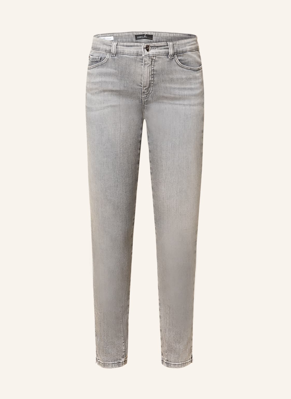 Image of Marc Cain Skinny Jeans Mit Schmucksteinen grau