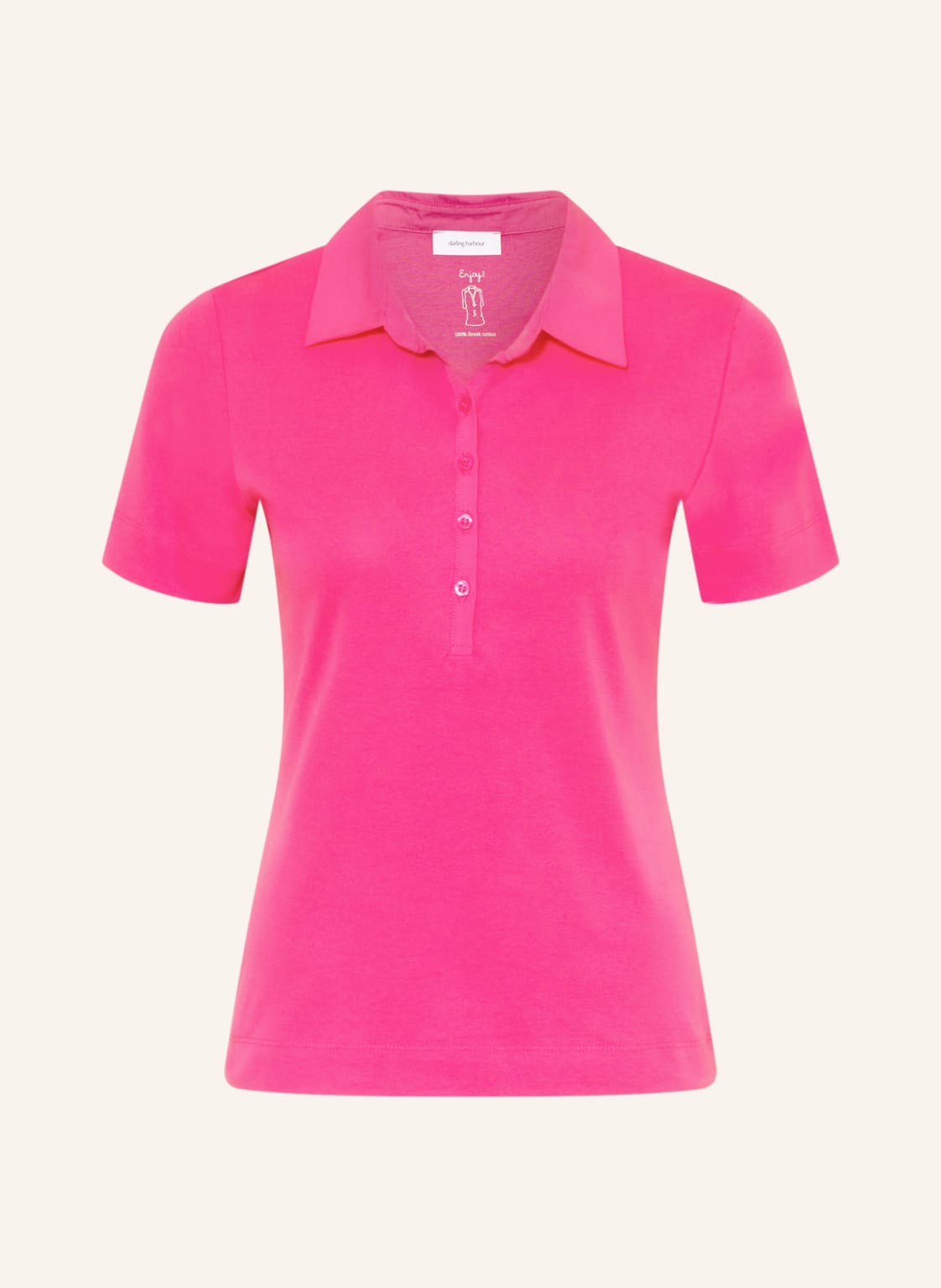 Image of Darling Harbour Jersey-Poloshirt pink