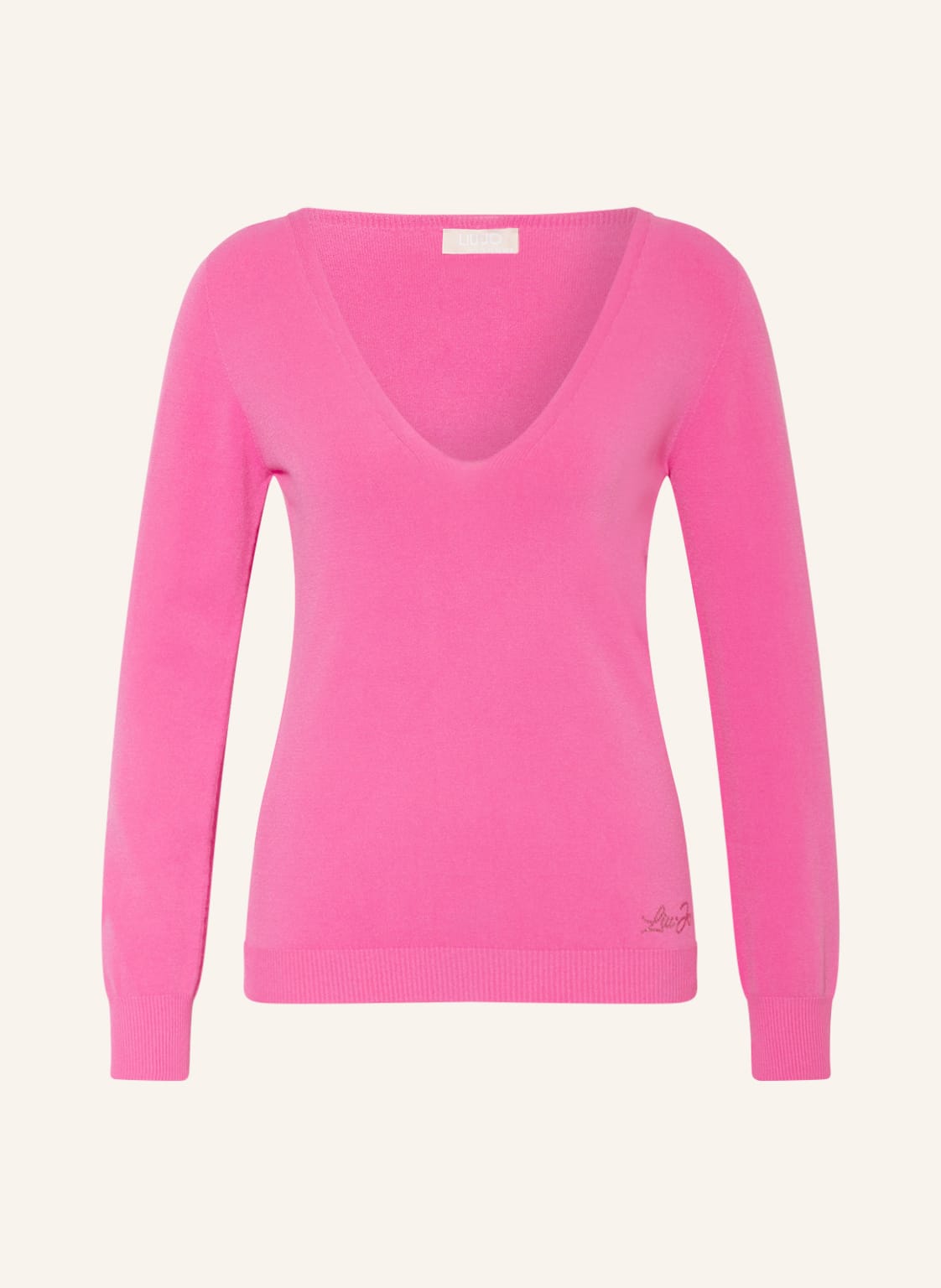Image of Liu Jo Pullover Mit Schmucksteinen pink