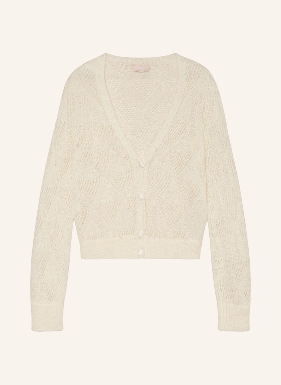 Image of Liu Jo Strickjacke Mit Alpaka weiss