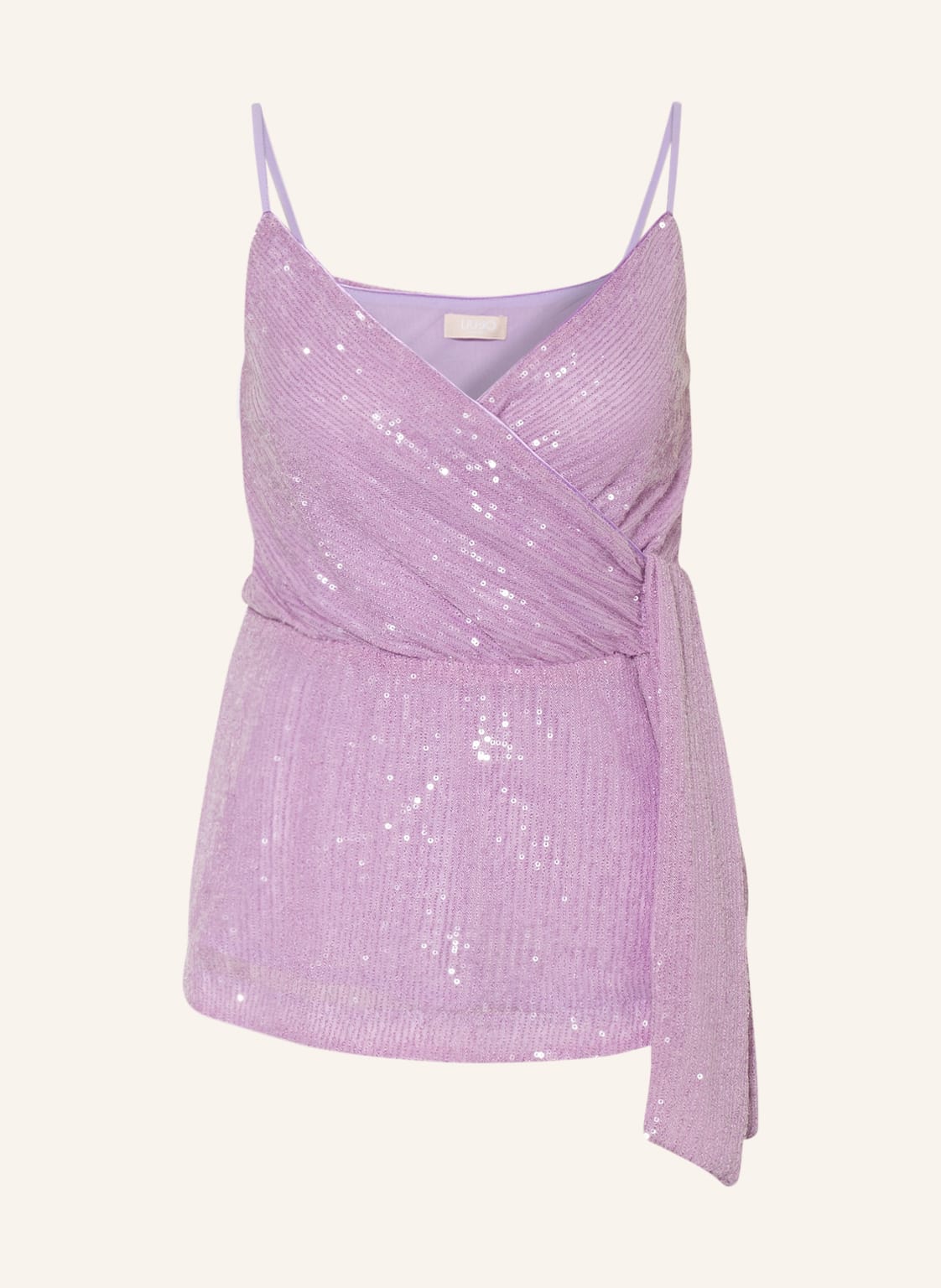 Image of Liu Jo Top Mit Pailletten violett