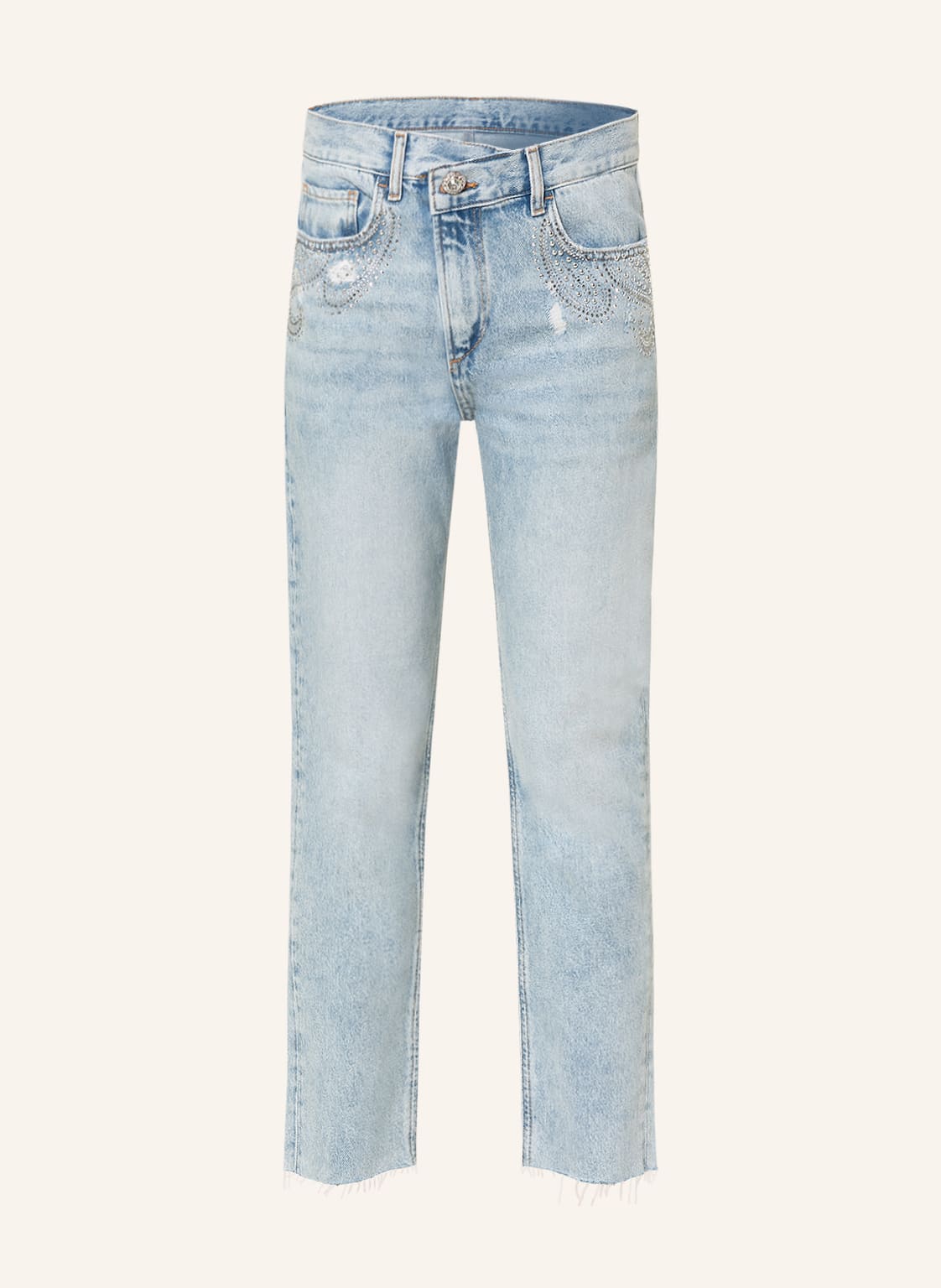Image of Liu Jo 7/8-Jeans Mit Schmucksteinen blau