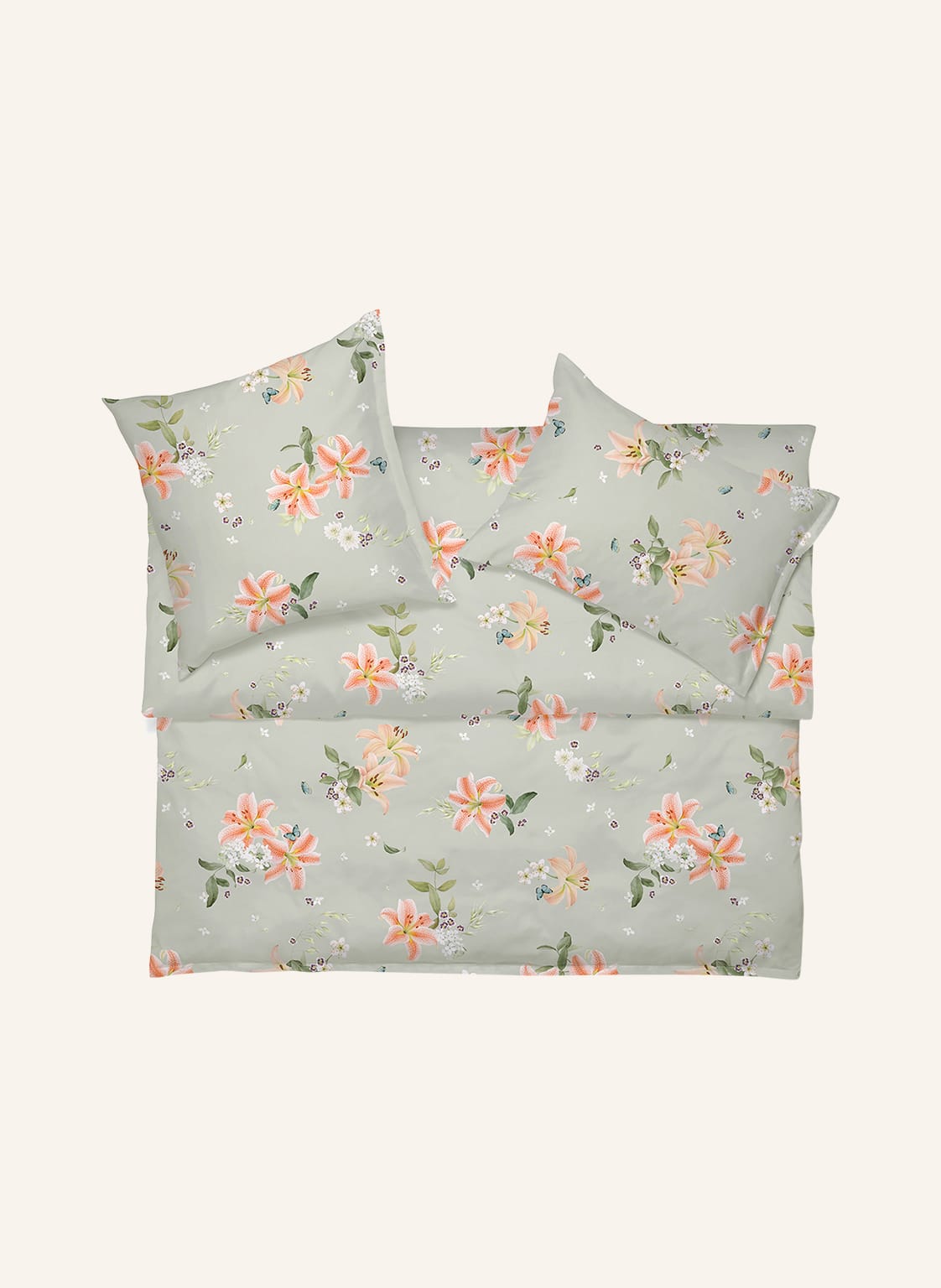 Image of Schlossberg Bettbezug Lilian blau