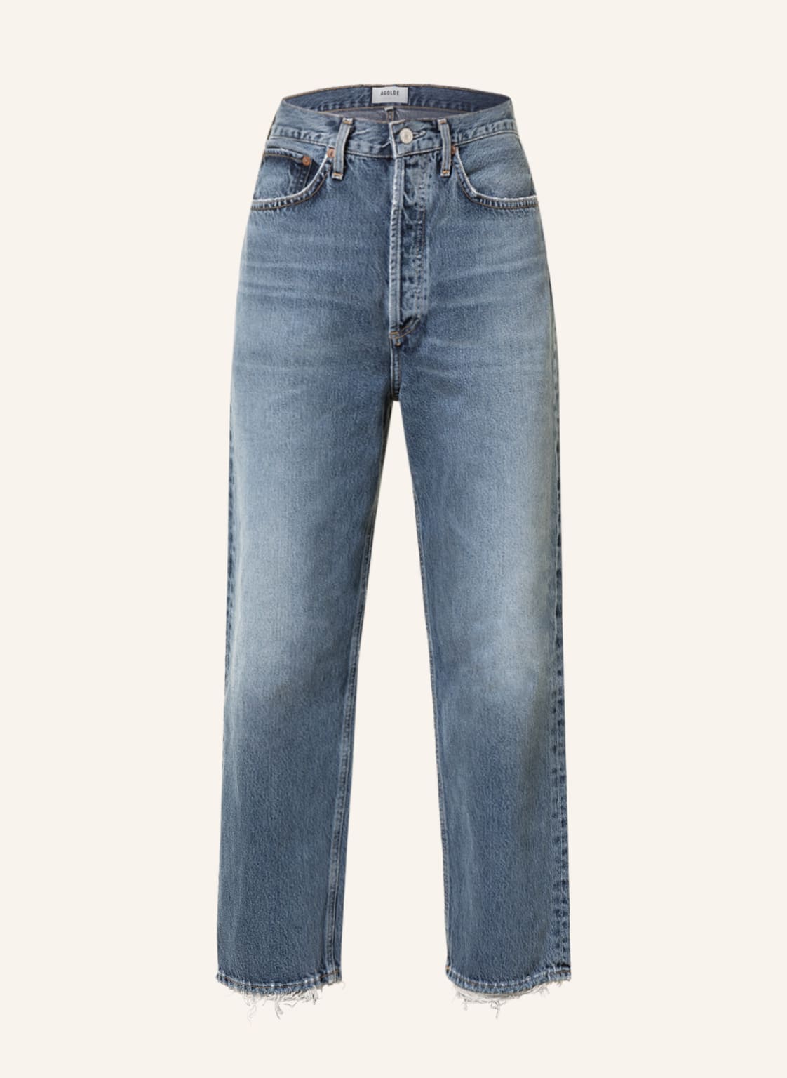 Image of Agolde Straight Jeans 90's Crop blau