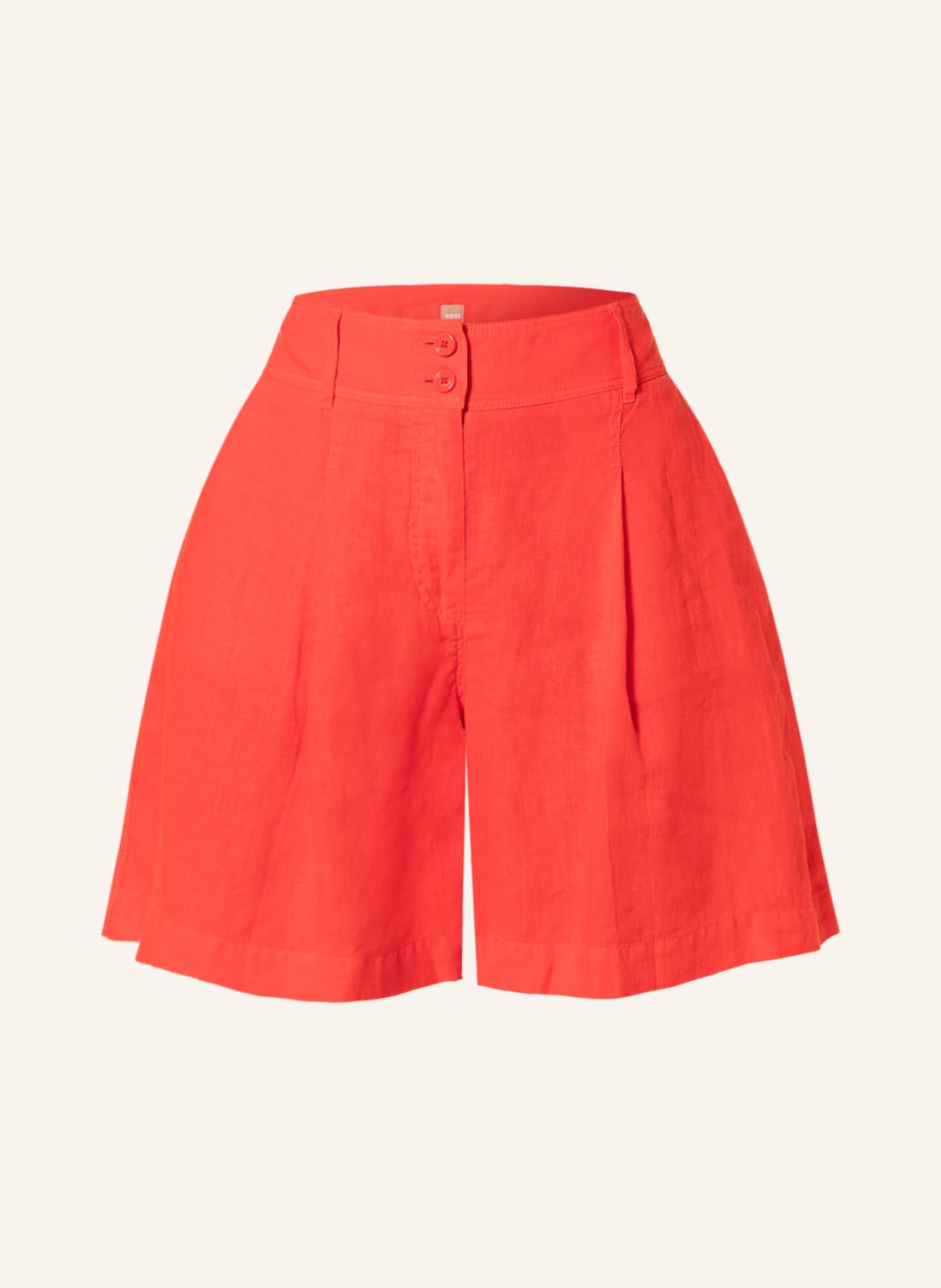 Image of Boss Leinenshorts Taweta rot