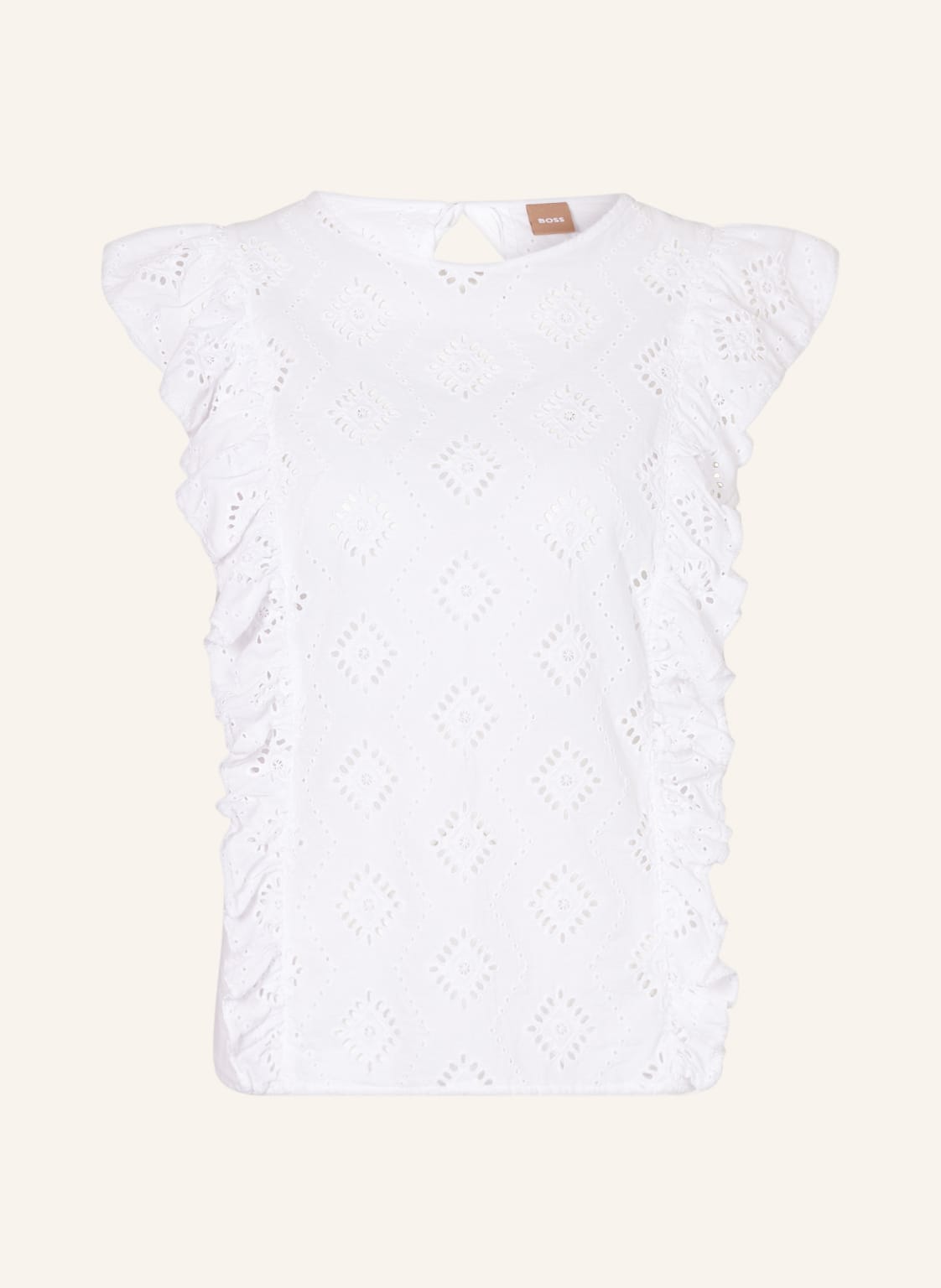 Image of Boss Blusentop Llaca Mit Häkelspitze weiss